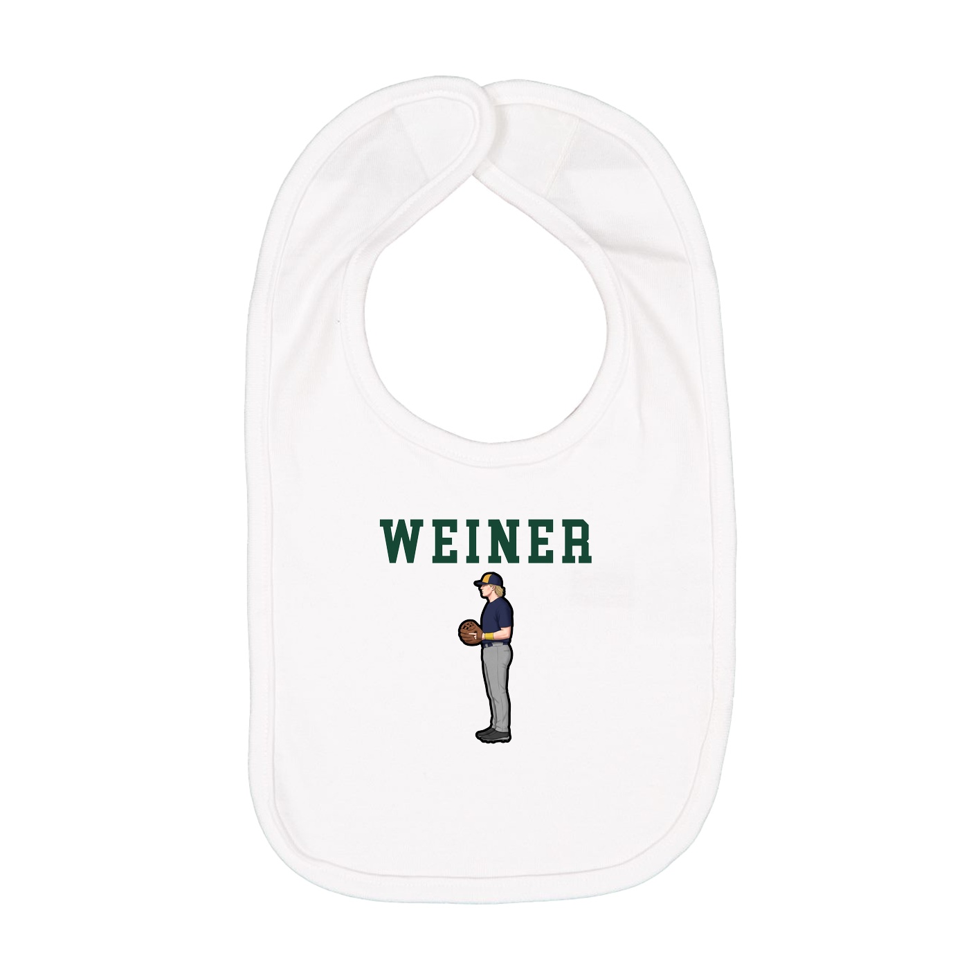 Infant Bib — Shirsey in White