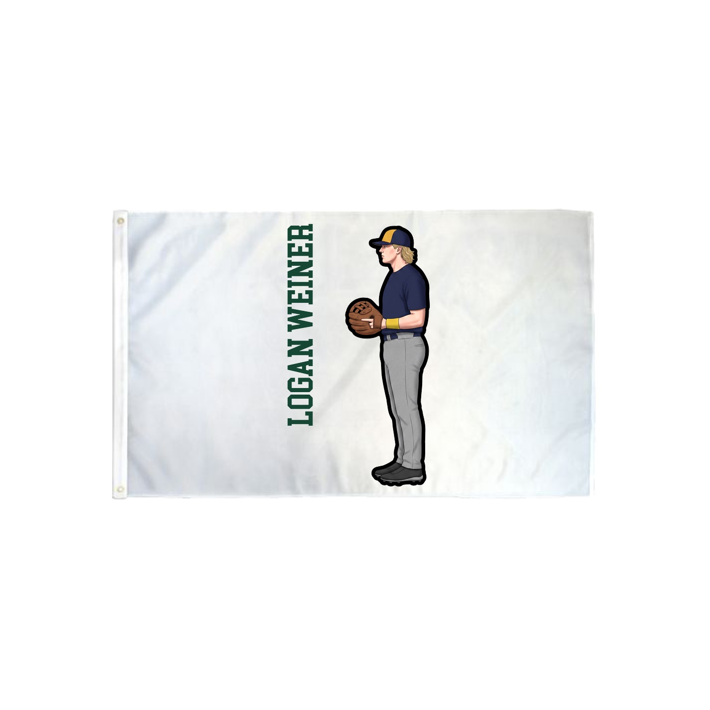 3x5 Flag — Name Vertical in Classic