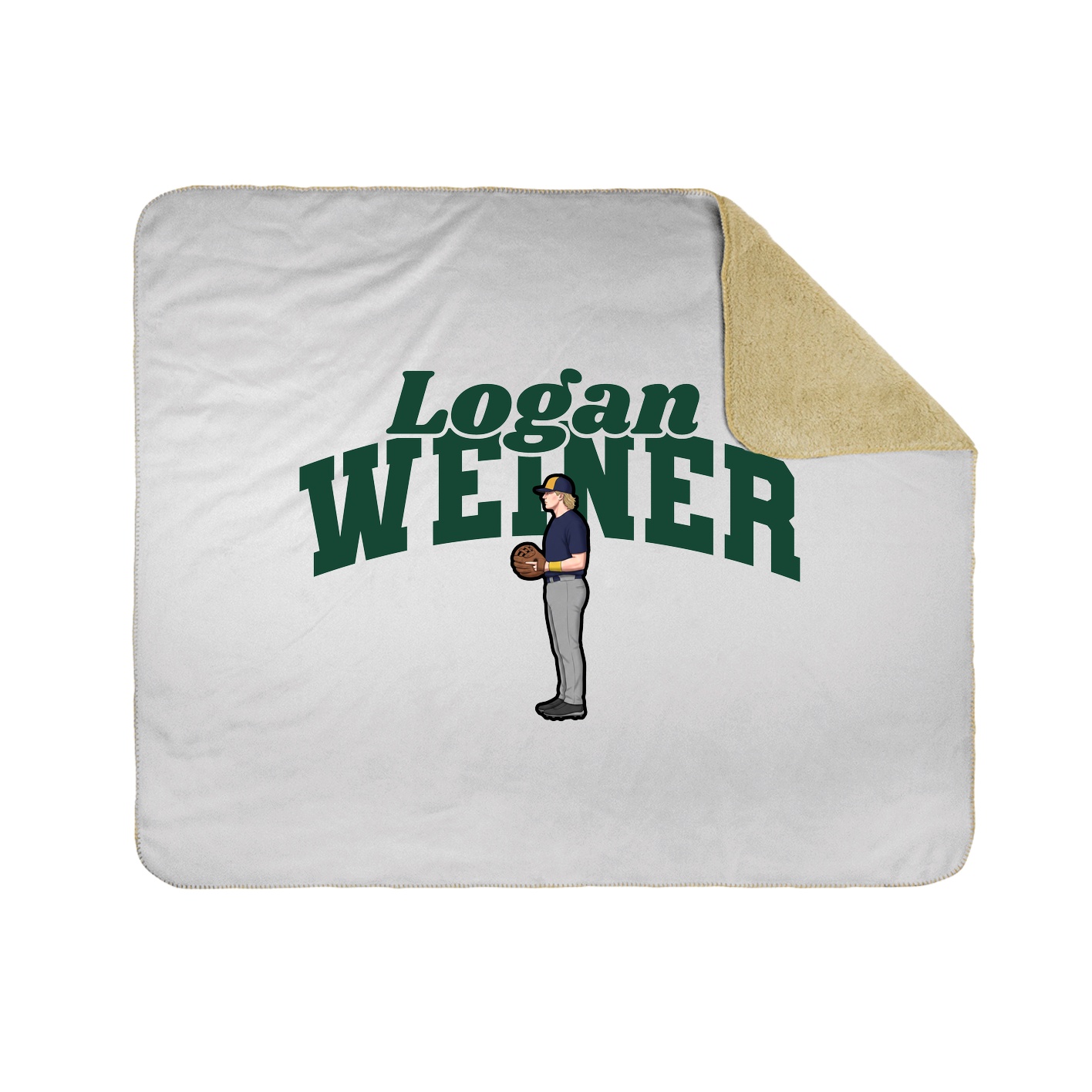 Throw Blanket — Signature Arch in White