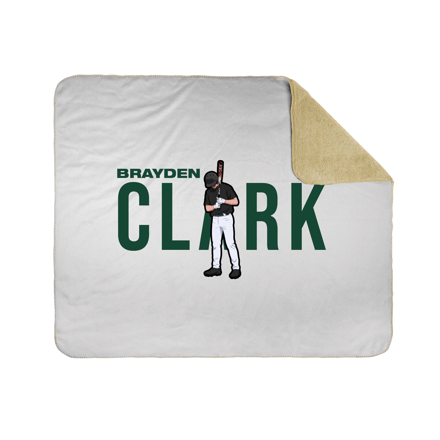 Throw Blanket — Player Name in White