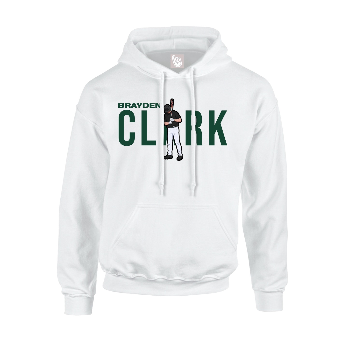 Hoodie — Player Name in White