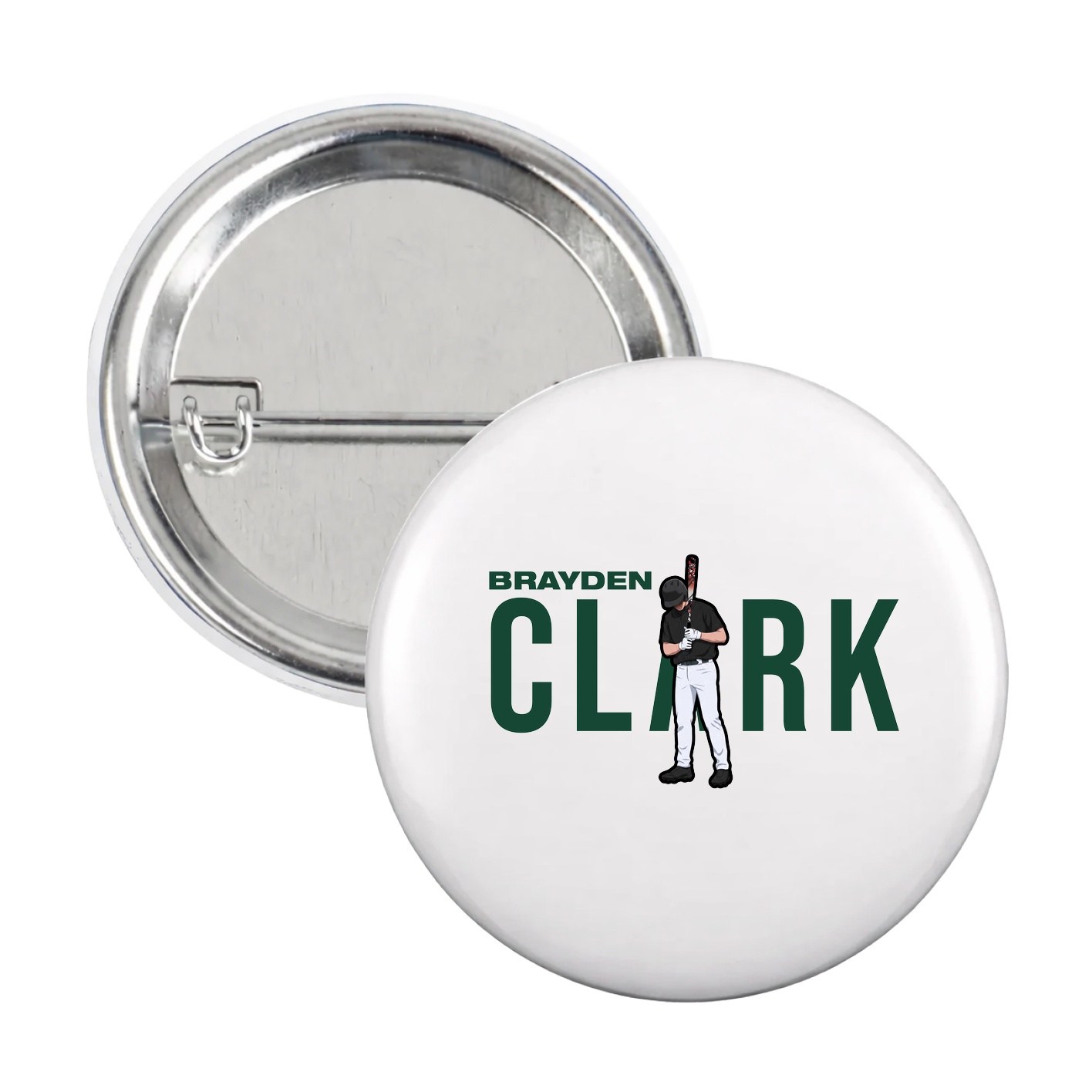 Game Day Button — Player Name in White