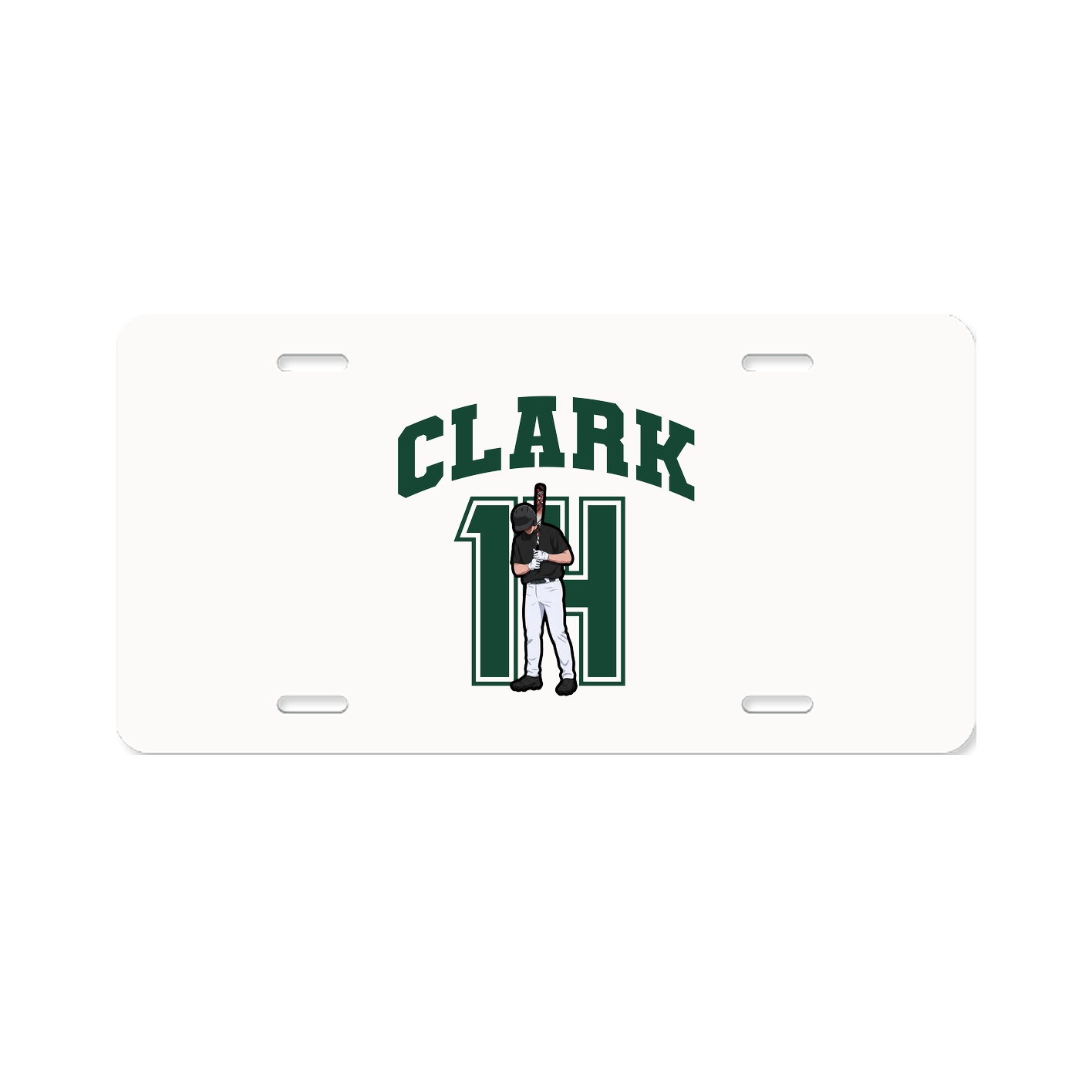 License Plate — Number in Classic