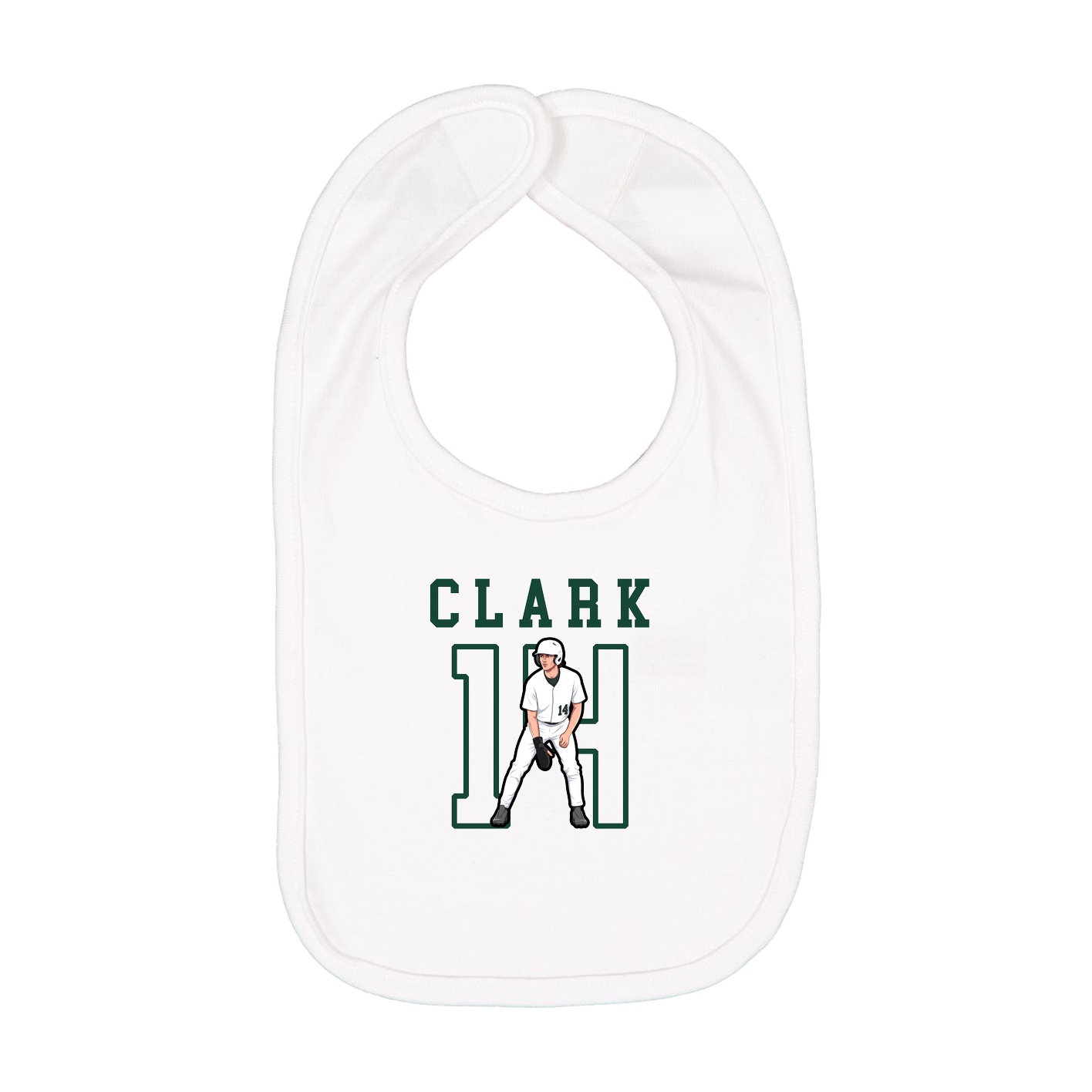 Infant Bib — Shirsey in White