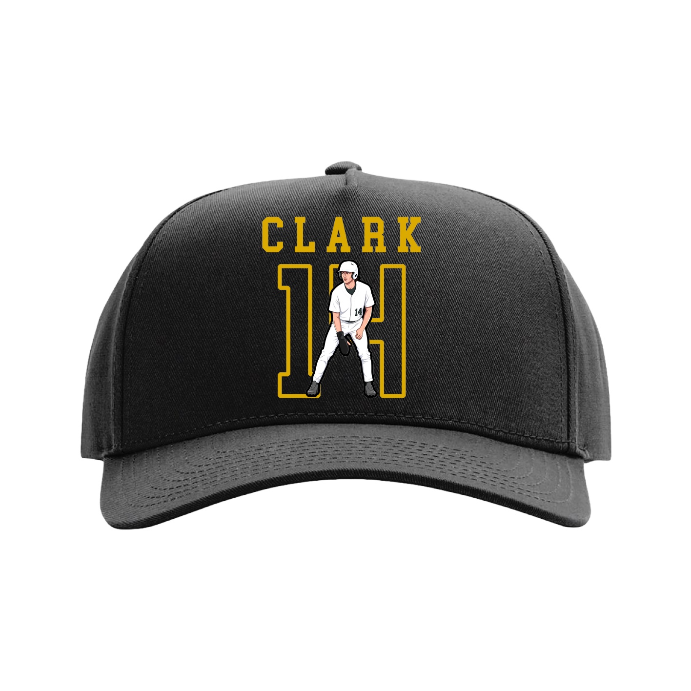 Full Fabric Five-Panel Champ Cap — Shirsey in Black
