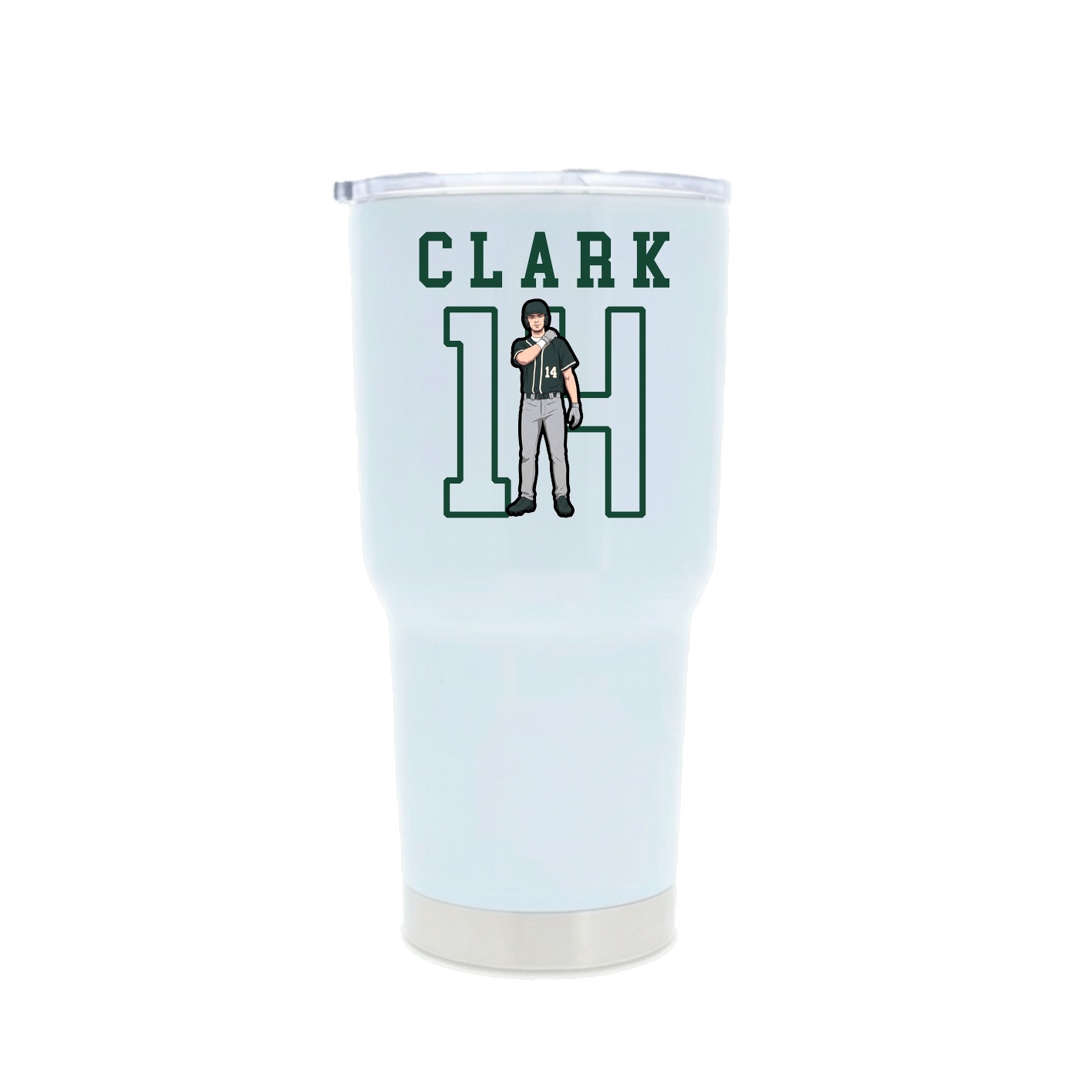 30oz Stainless Steel Tumbler — Shirsey in White