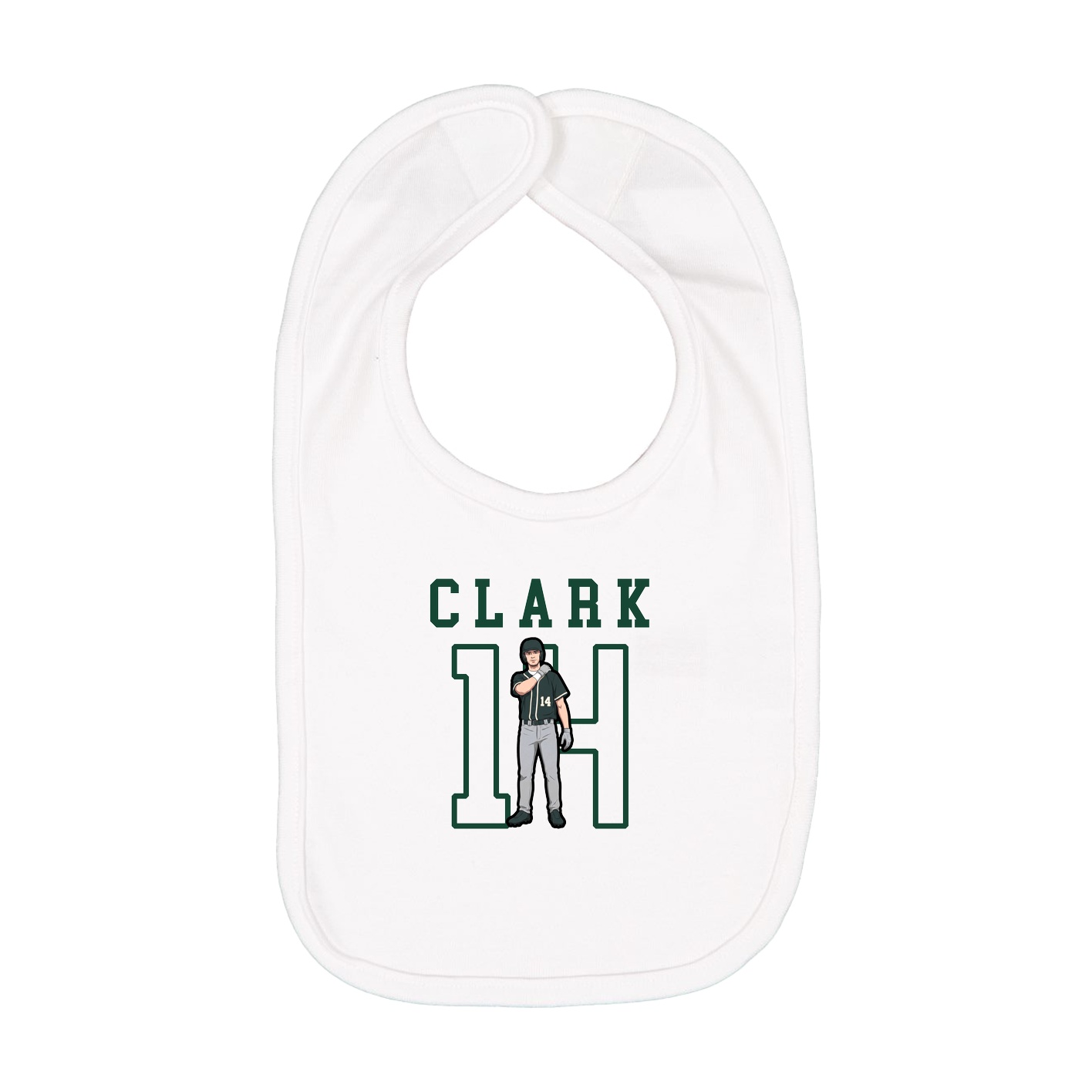 Infant Bib — Shirsey in White