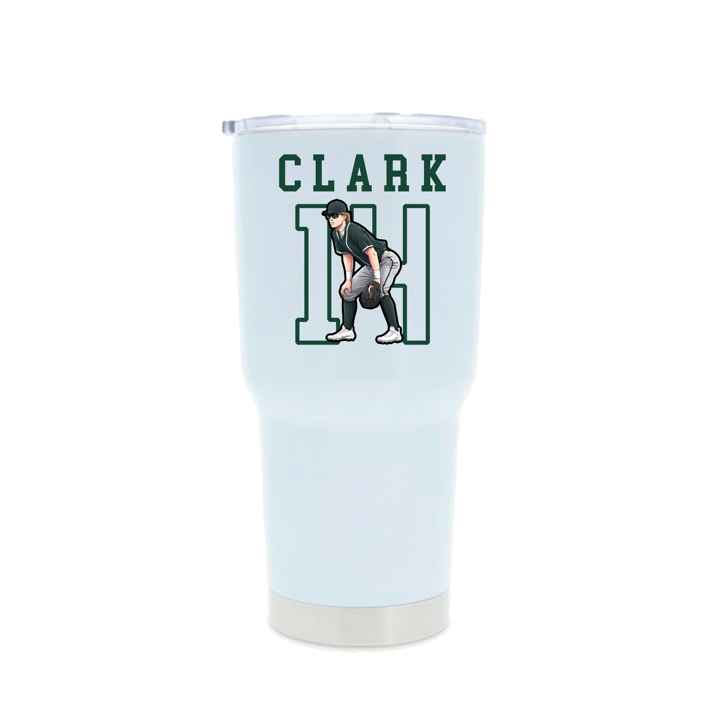 30oz Stainless Steel Tumbler — Shirsey in White