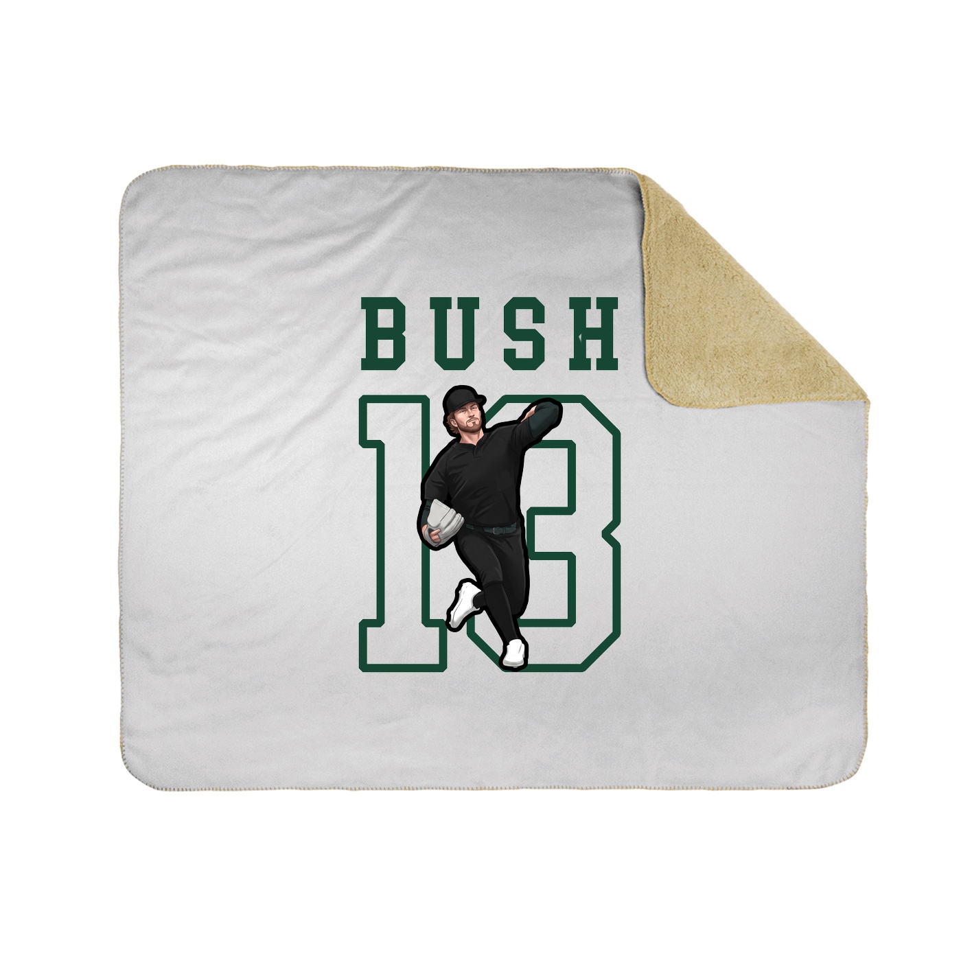 Throw Blanket — Shirsey in White