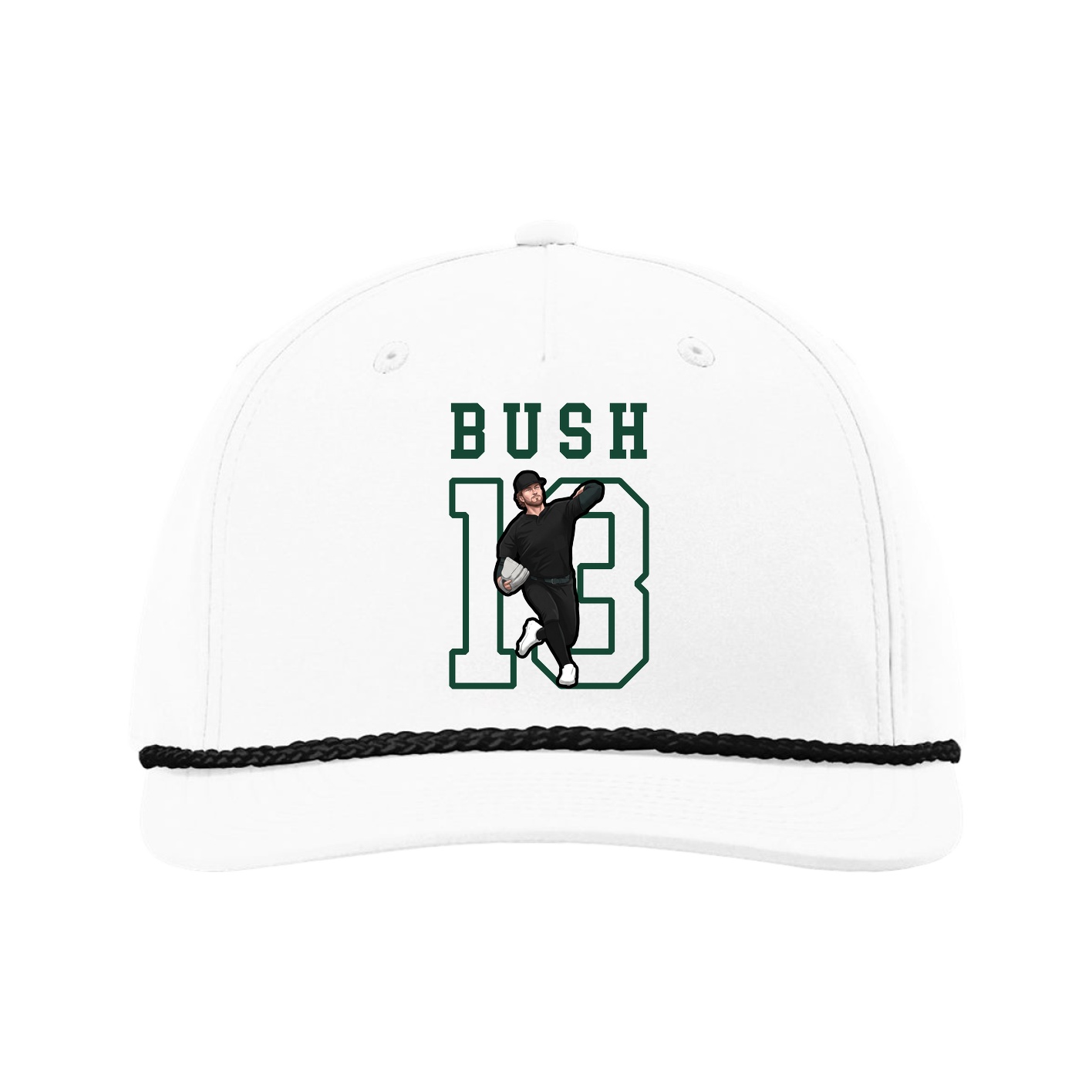 Five-Panel Classic Rope Cap — Shirsey in White