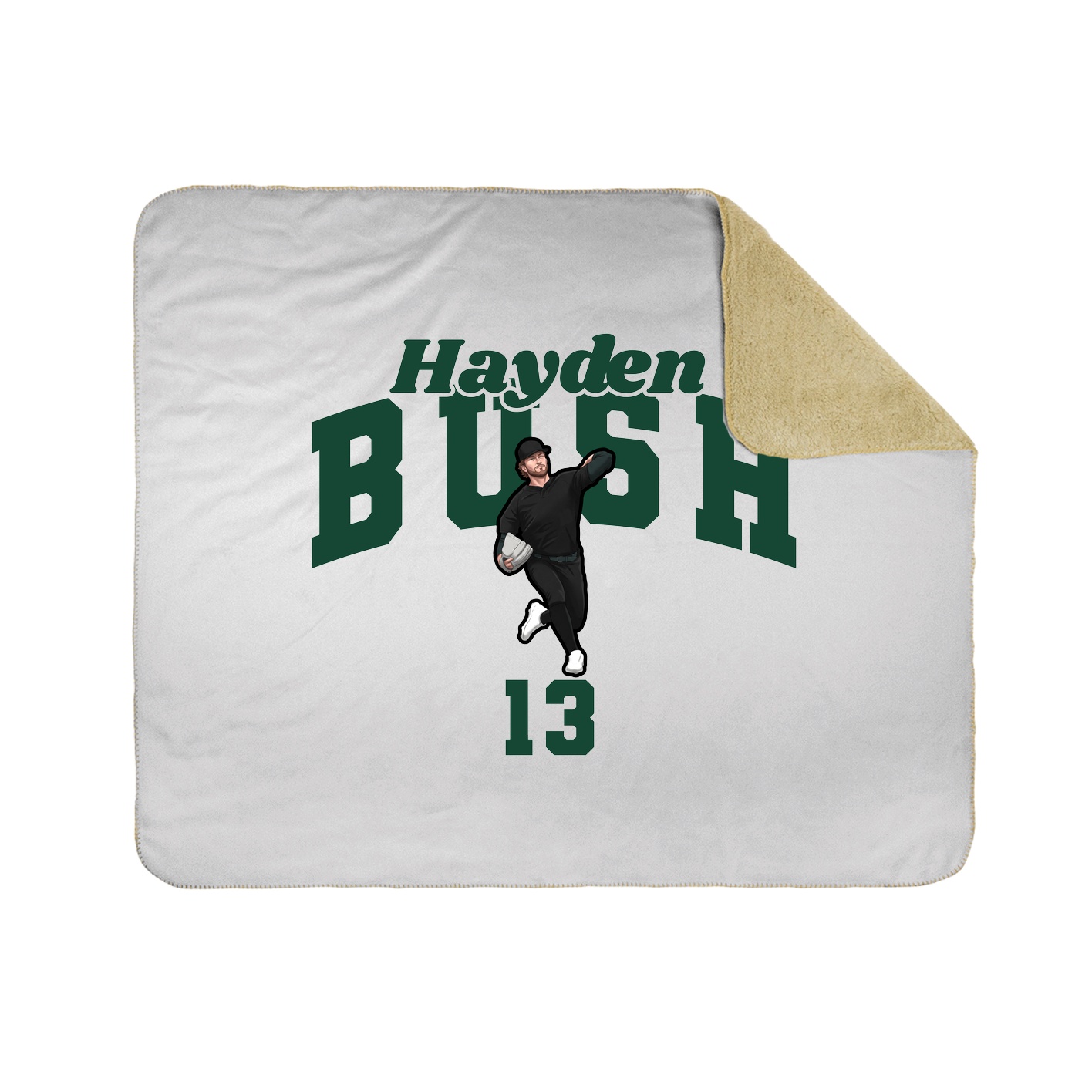 Throw Blanket — Signature Arch in White