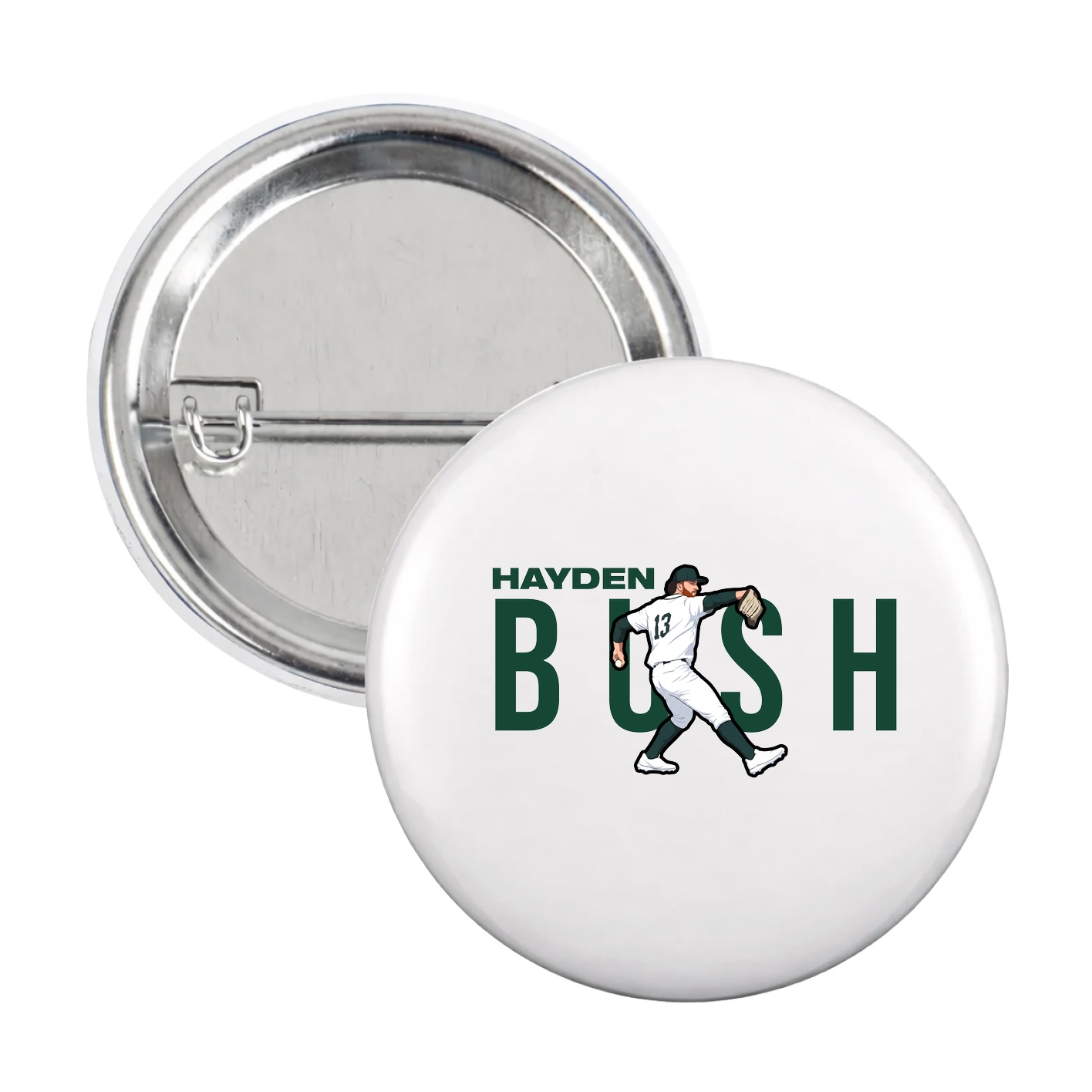 Game Day Button — Player Name in White