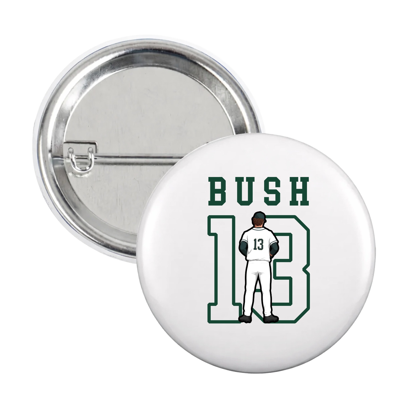 Game Day Button — Shirsey in White
