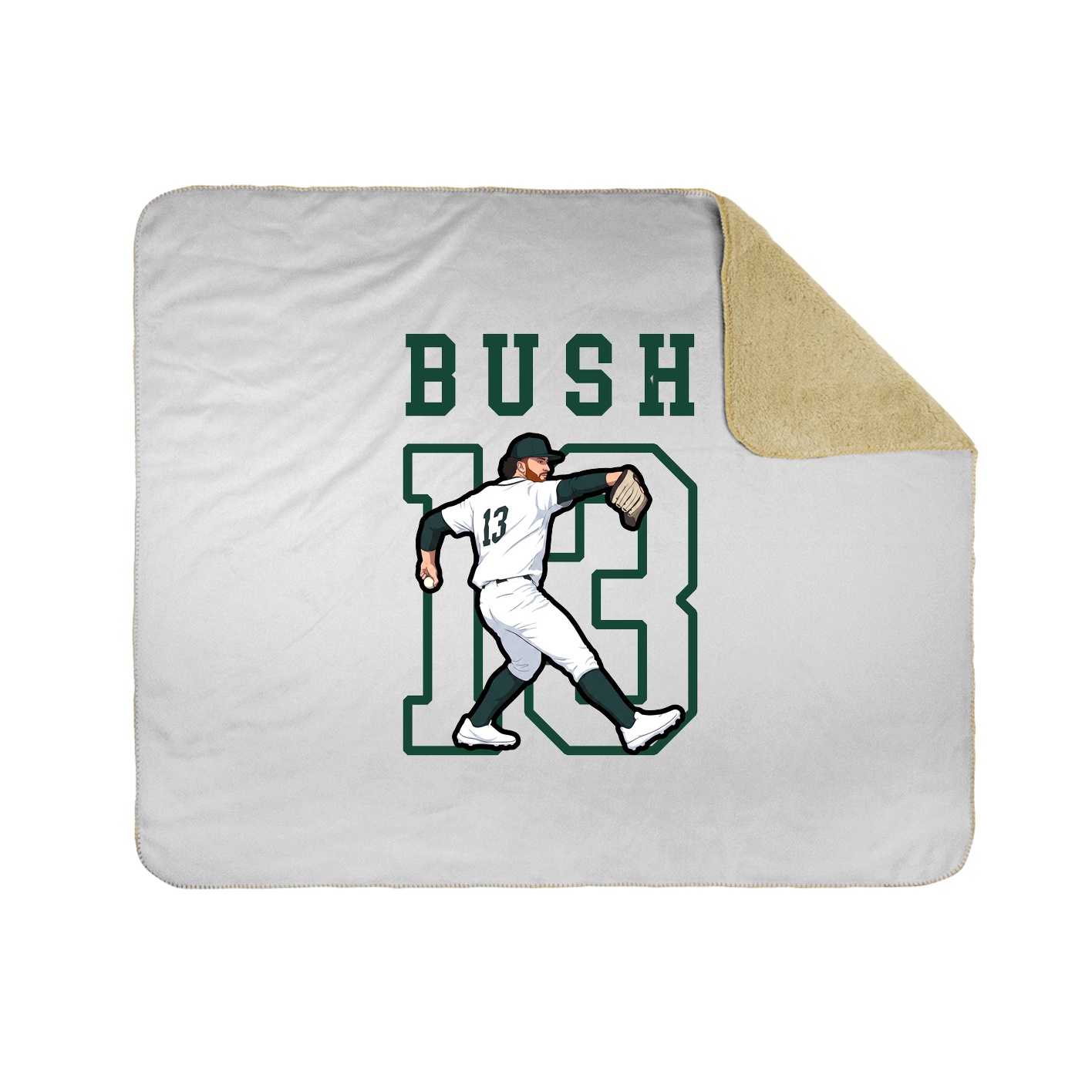 Throw Blanket — Shirsey in White