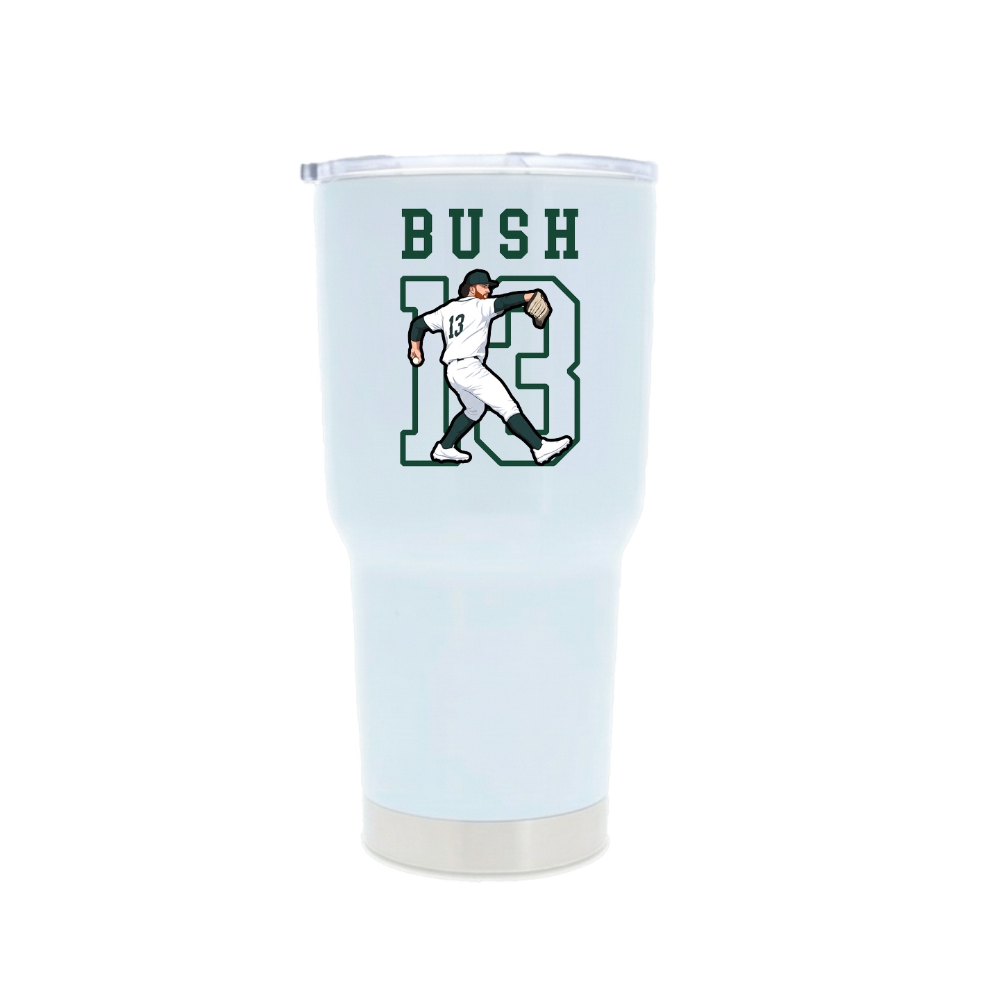 30oz Stainless Steel Tumbler — Shirsey in White