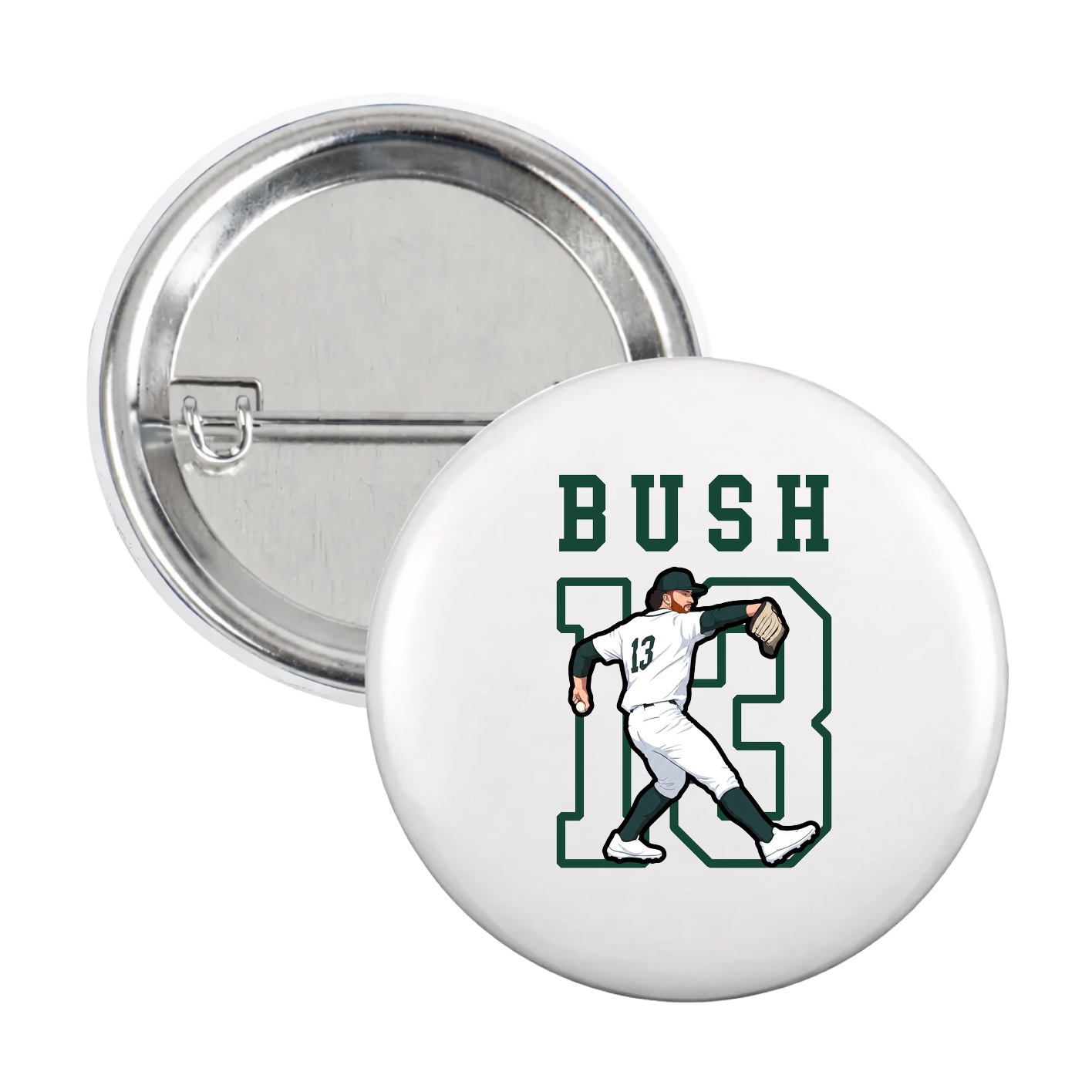 Game Day Button — Shirsey in White