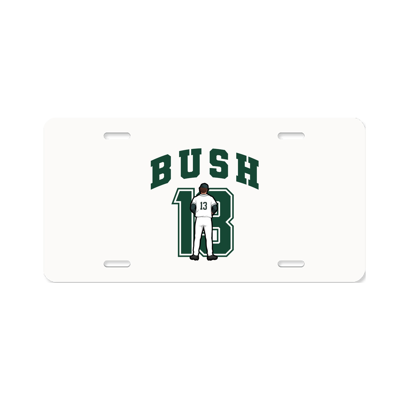 License Plate — Number in Classic