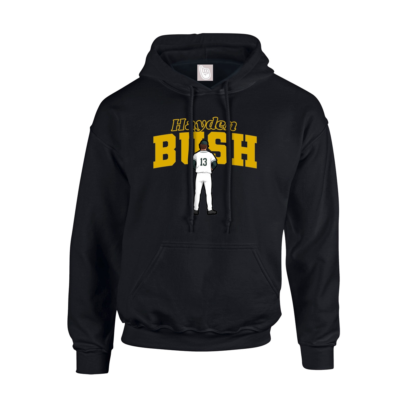 Hoodie — Name Arch in Black