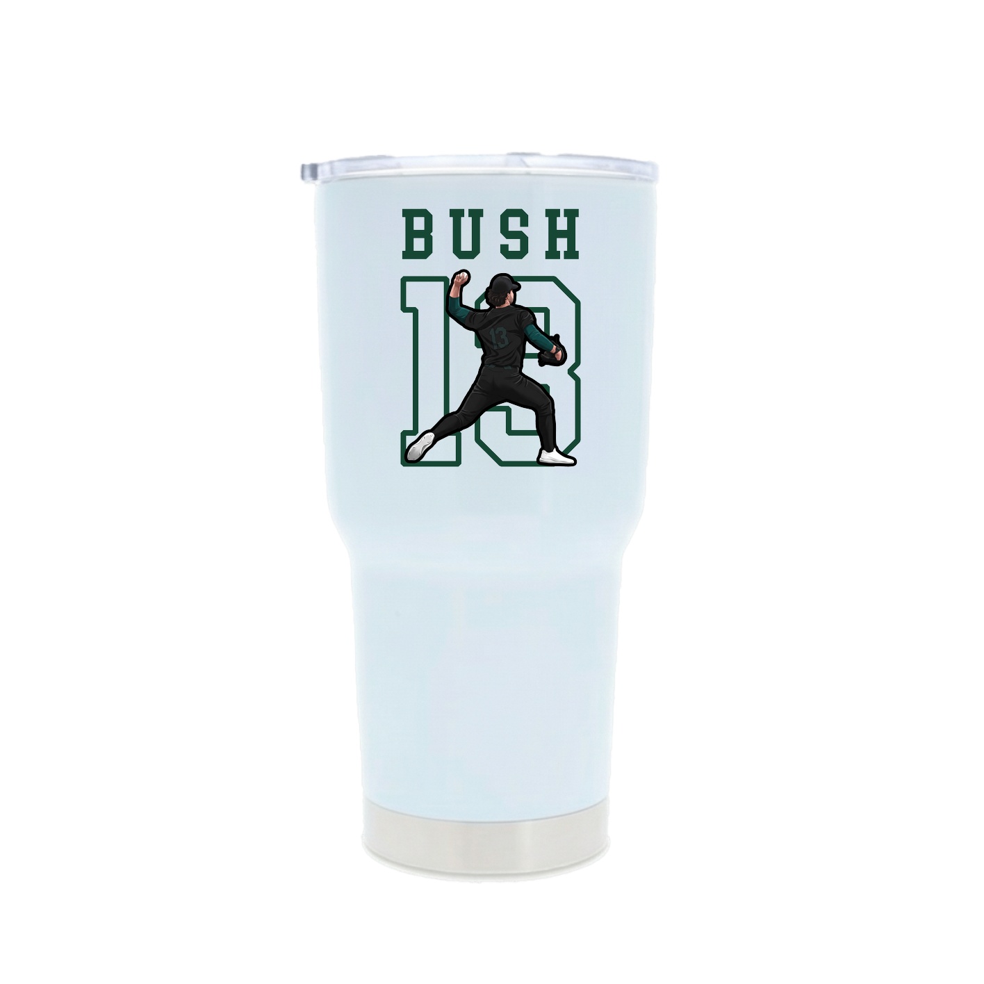 30oz Stainless Steel Tumbler — Shirsey in White