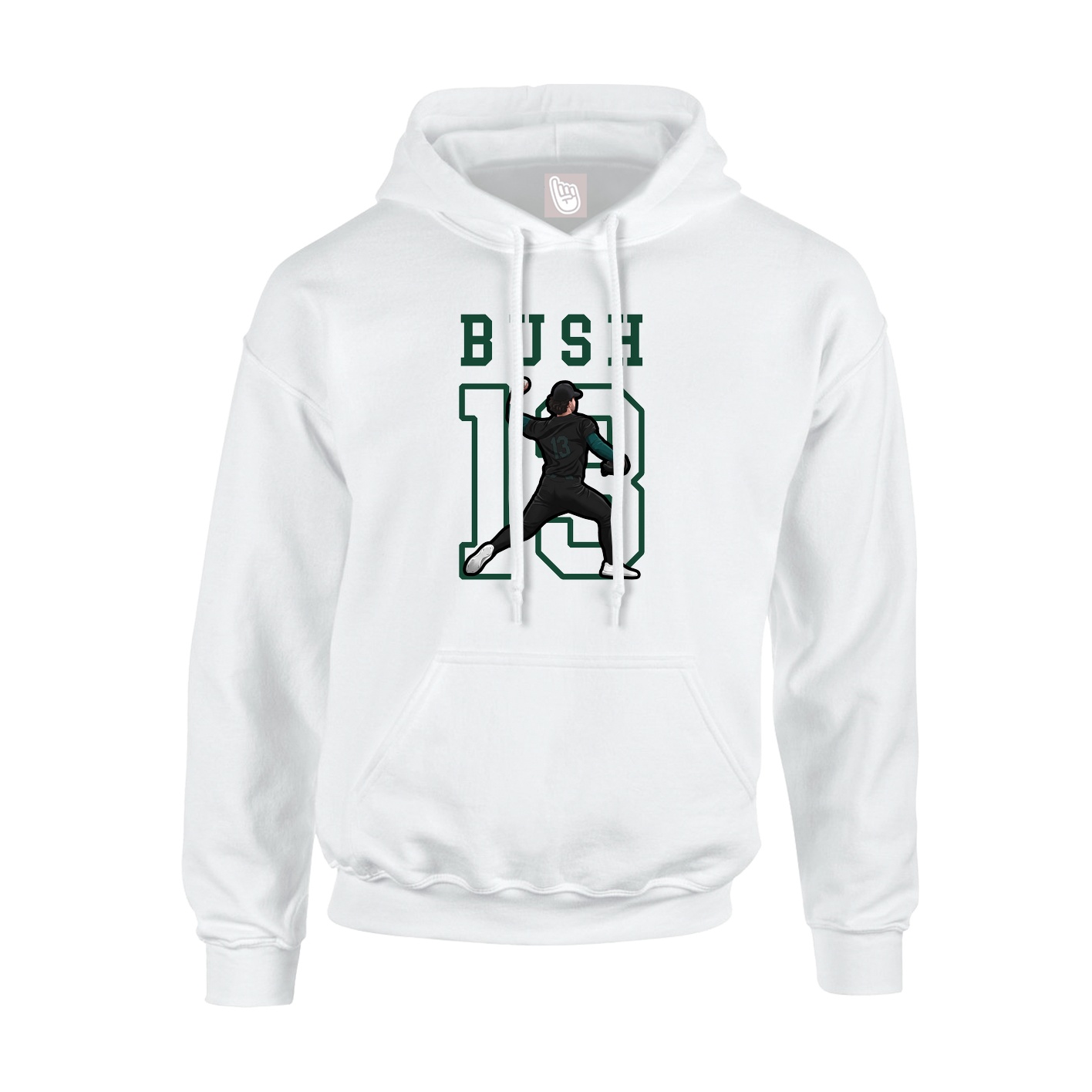 Hoodie — Shirsey in White