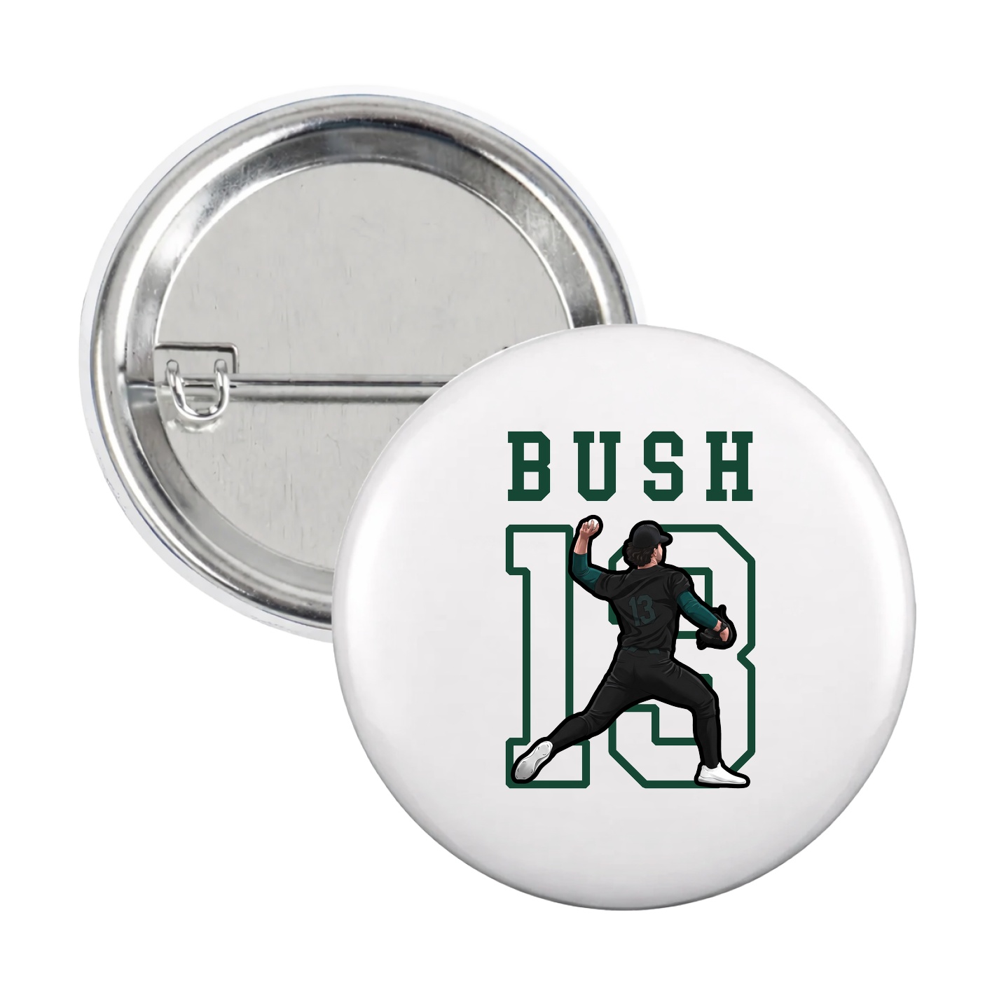 Game Day Button — Shirsey in White