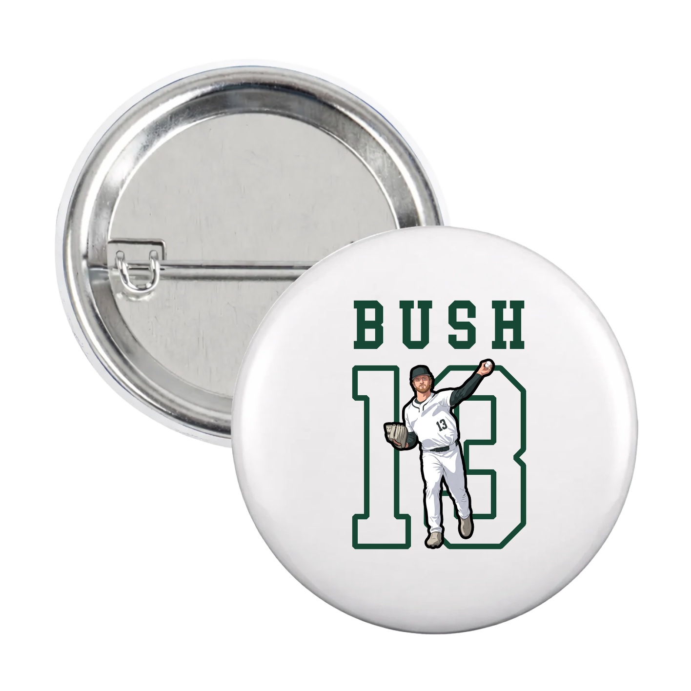 Game Day Button — Shirsey in White
