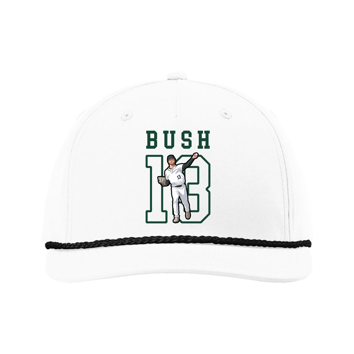 Five-Panel Classic Rope Cap — Shirsey in White