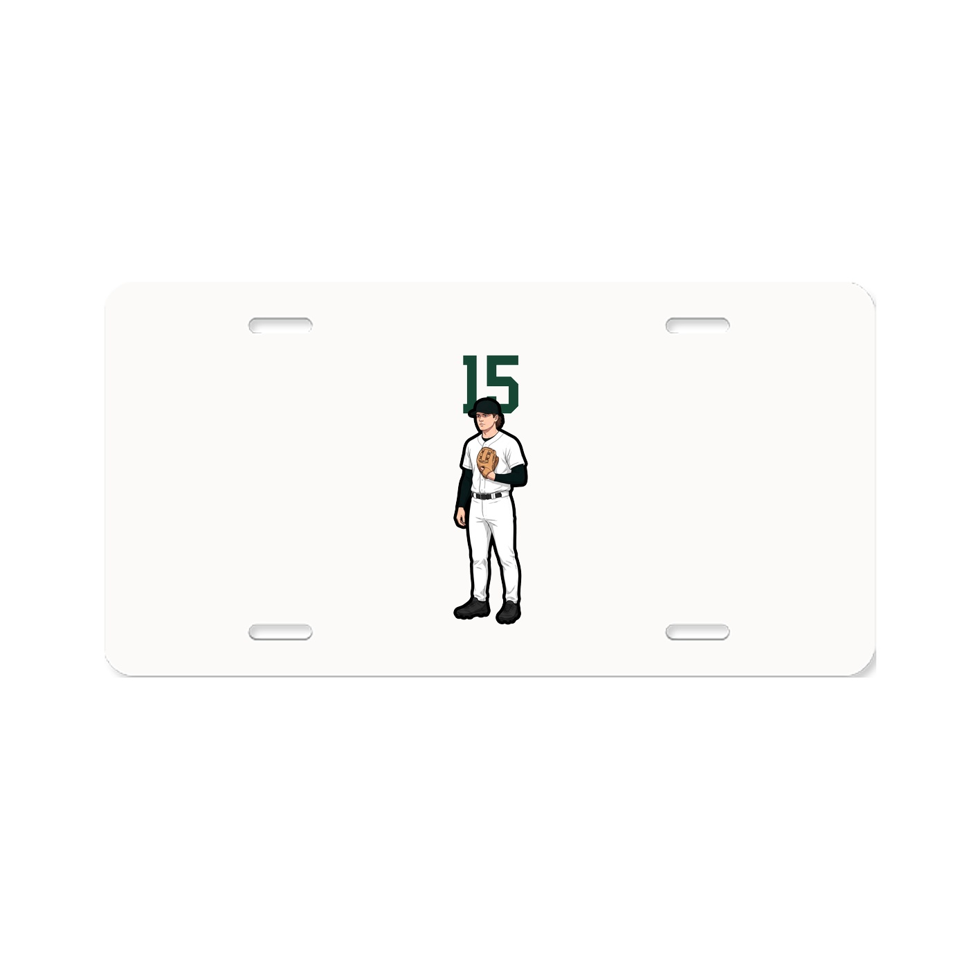 License Plate — Number Top in Classic