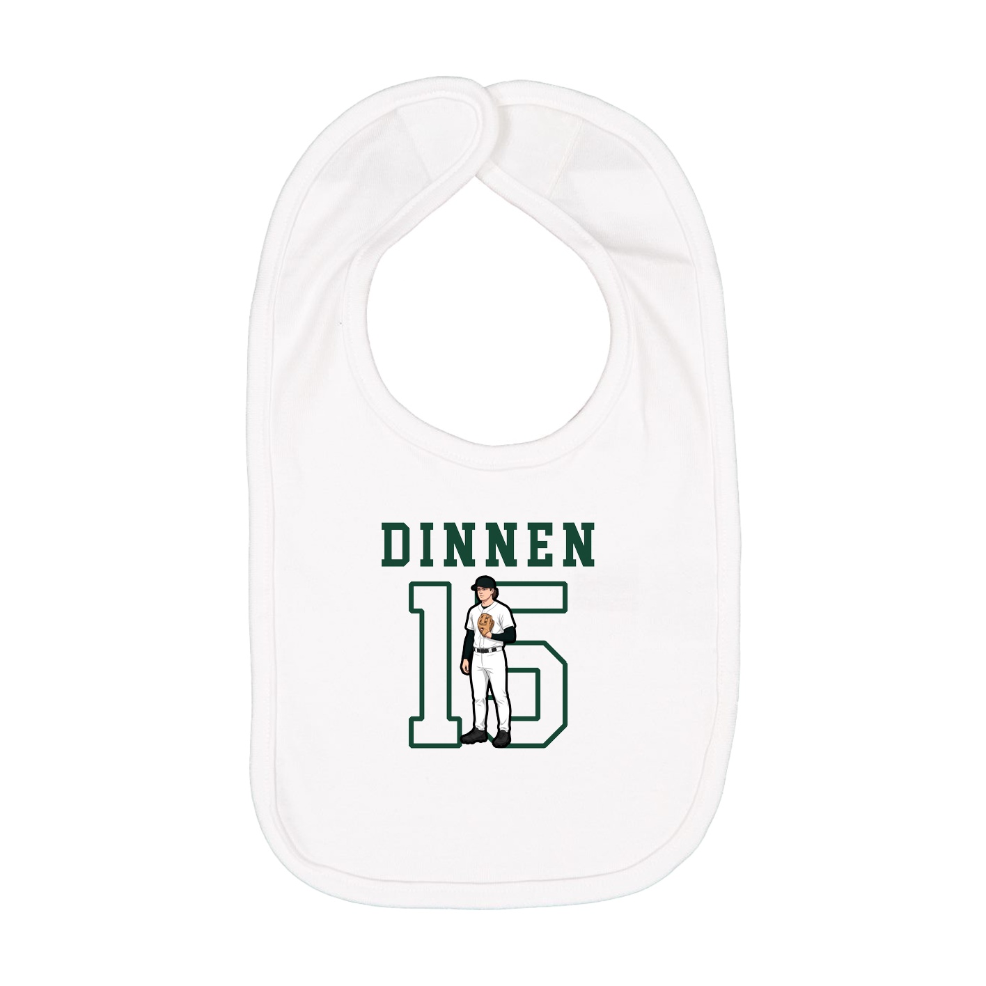 Infant Bib — Shirsey in White