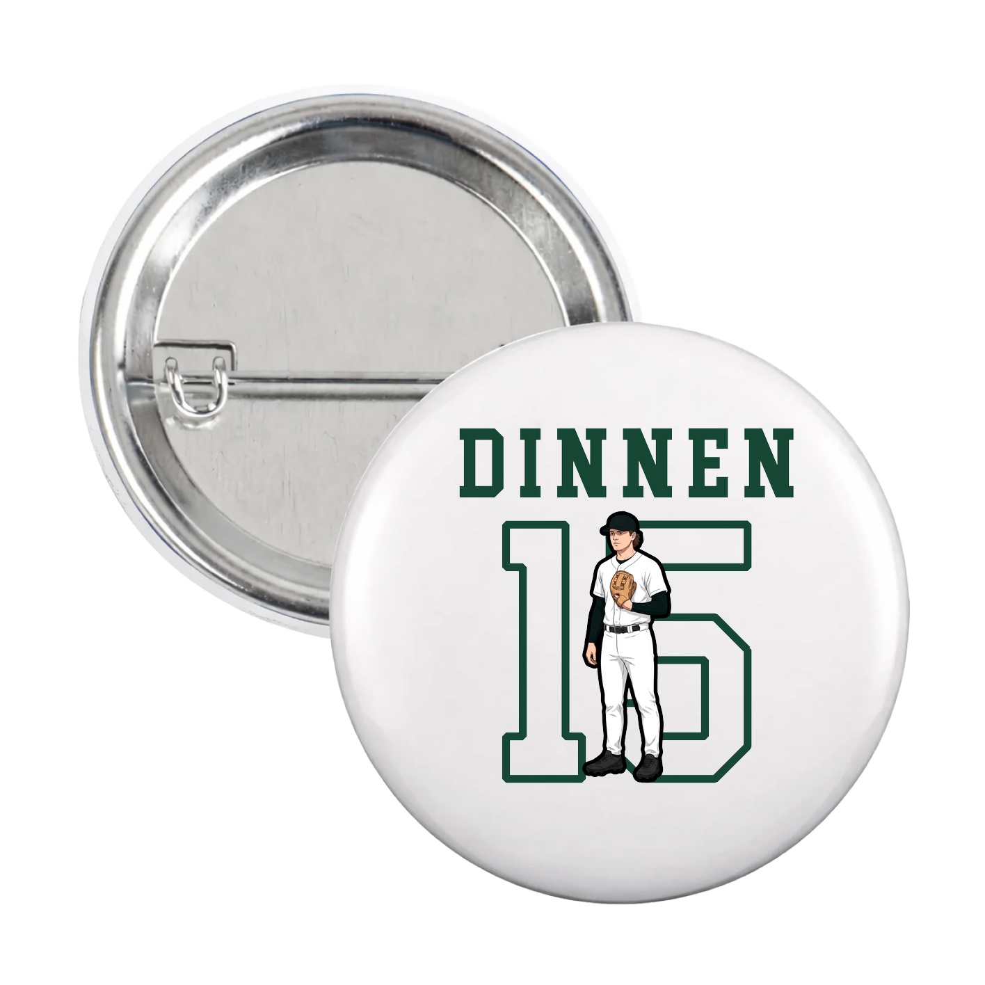 Game Day Button — Shirsey in White