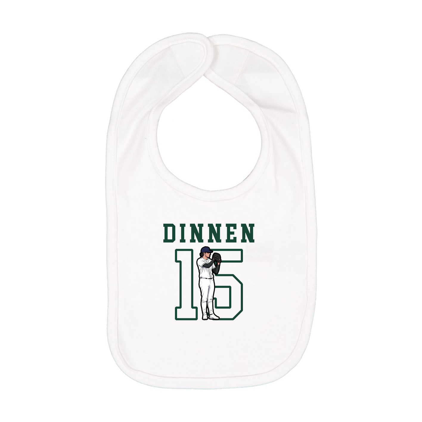 Infant Bib — Shirsey in White