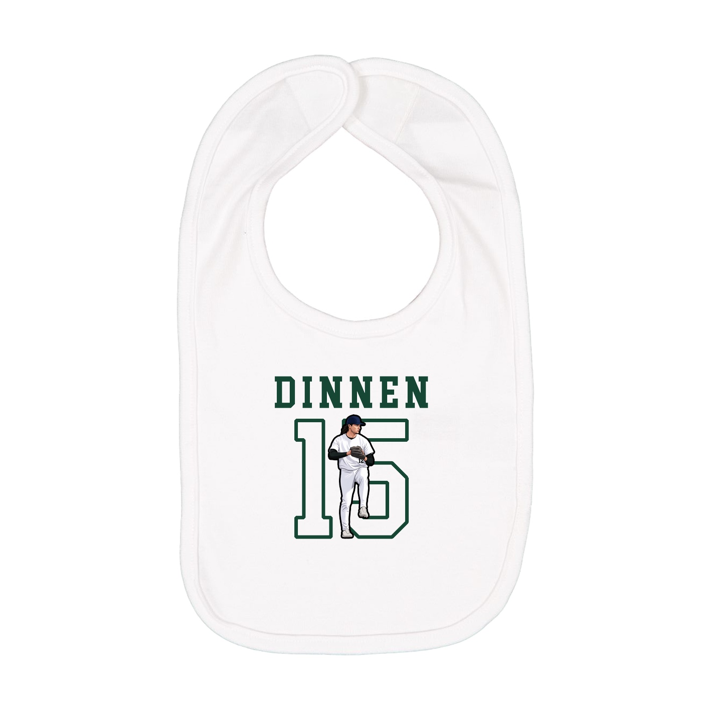 Infant Bib — Shirsey in White