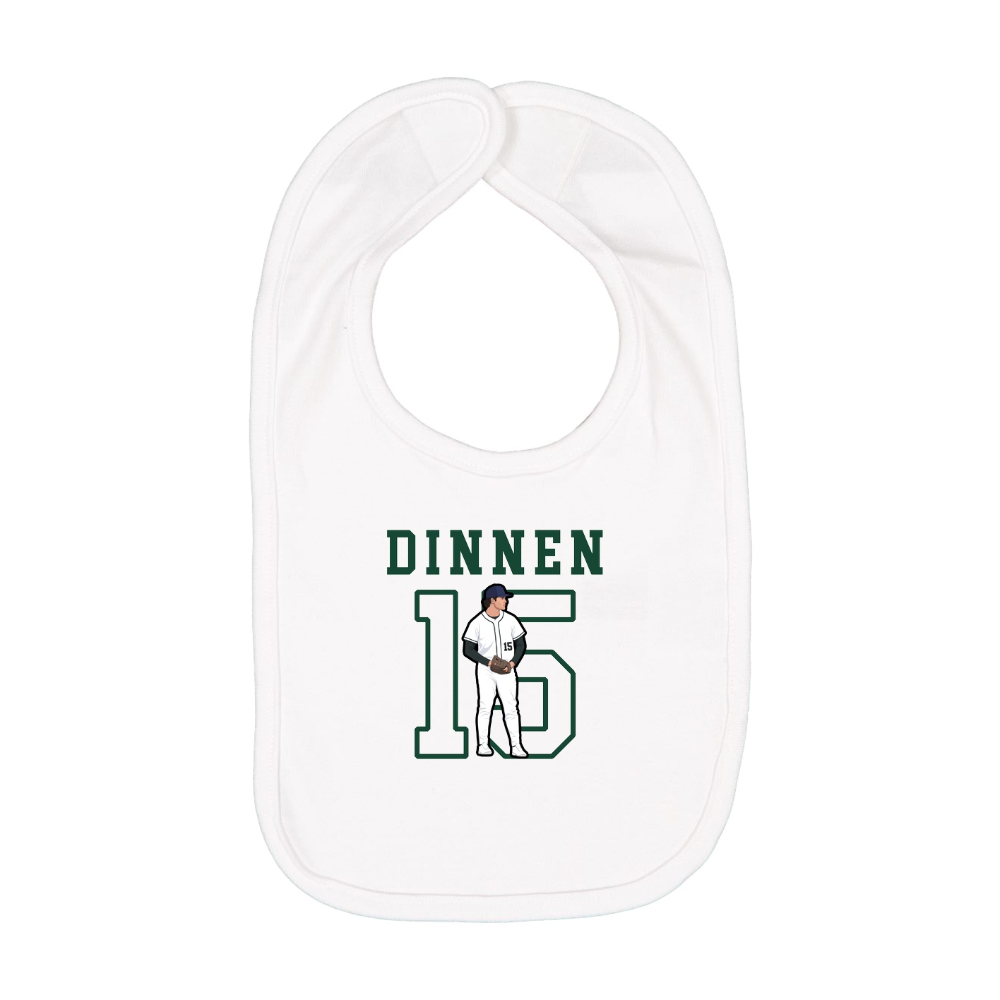 Infant Bib — Shirsey in White