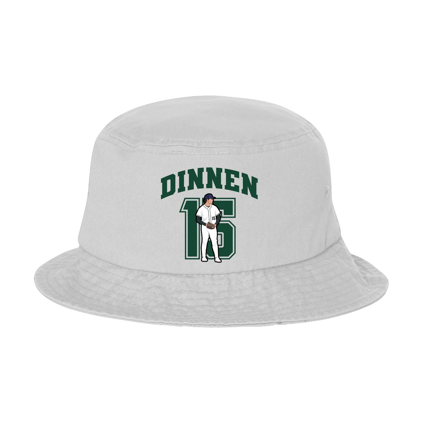 Bucket Cap — Number in White