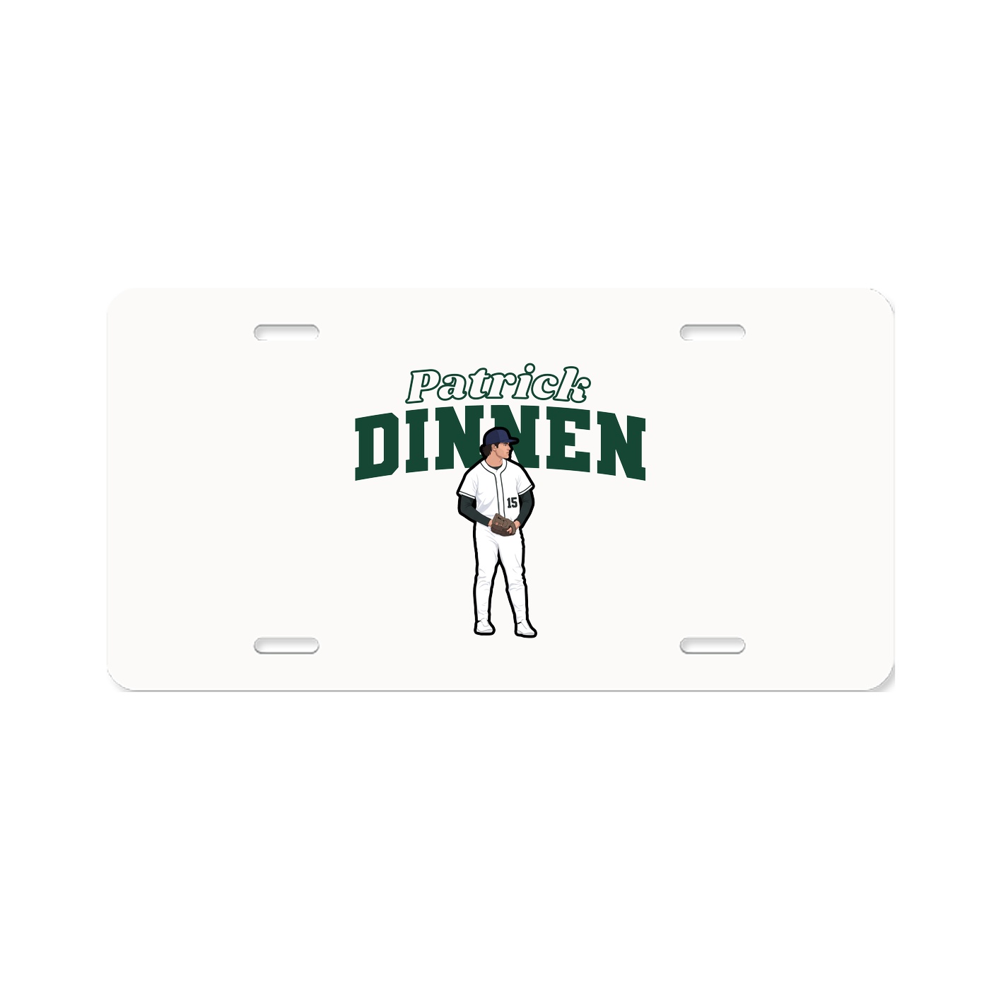 License Plate — Name Arch in Classic