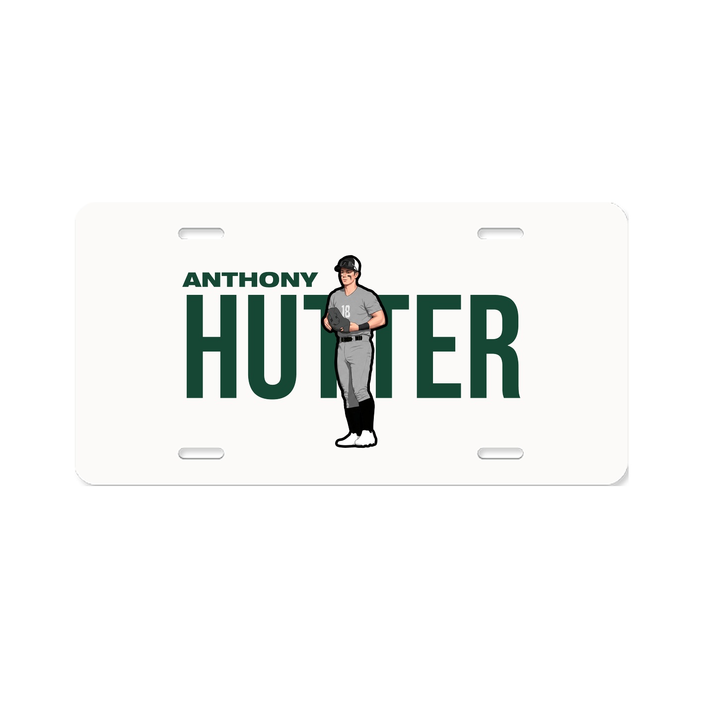 License Plate — Player Name in Classic
