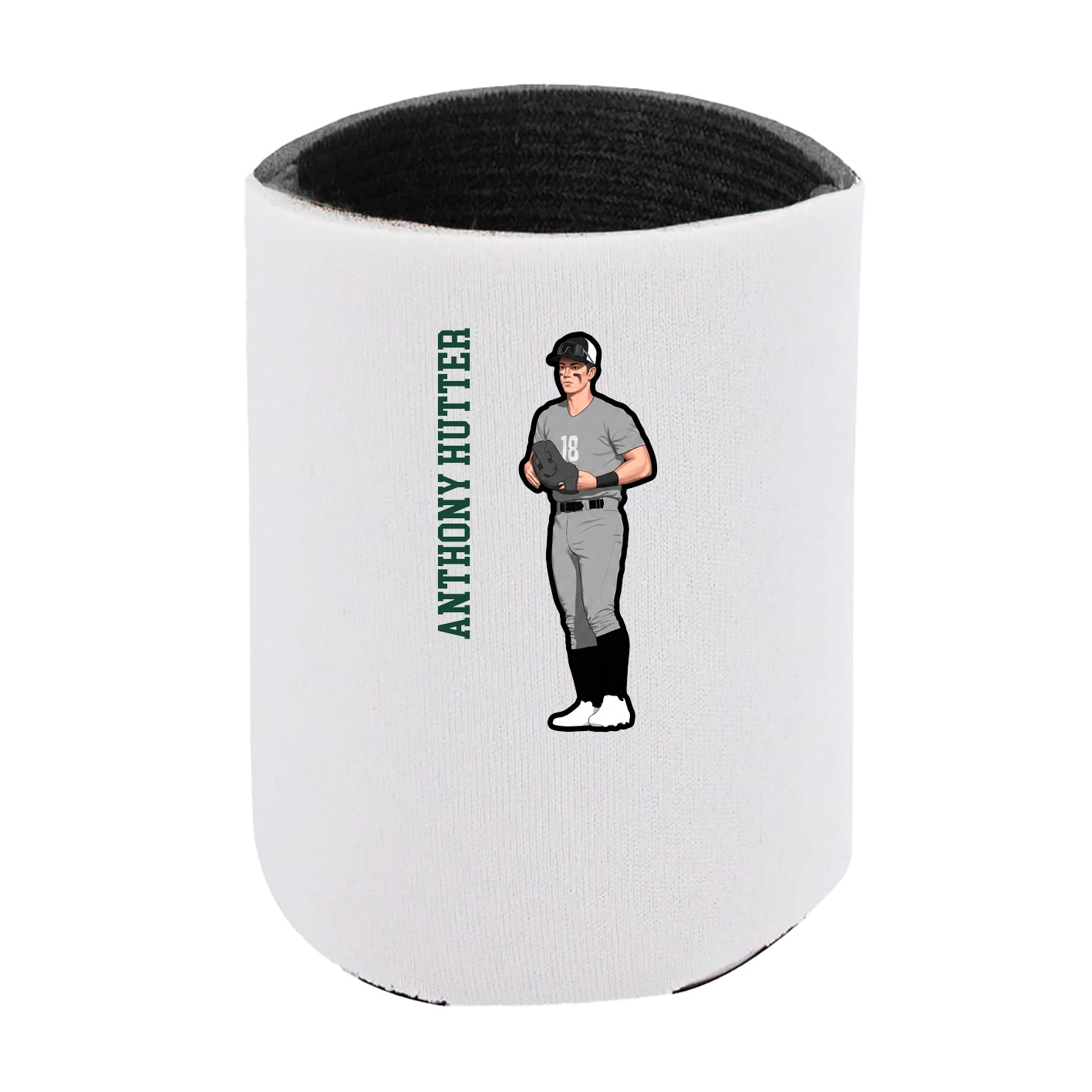 Can Holder — Name Vertical in White
