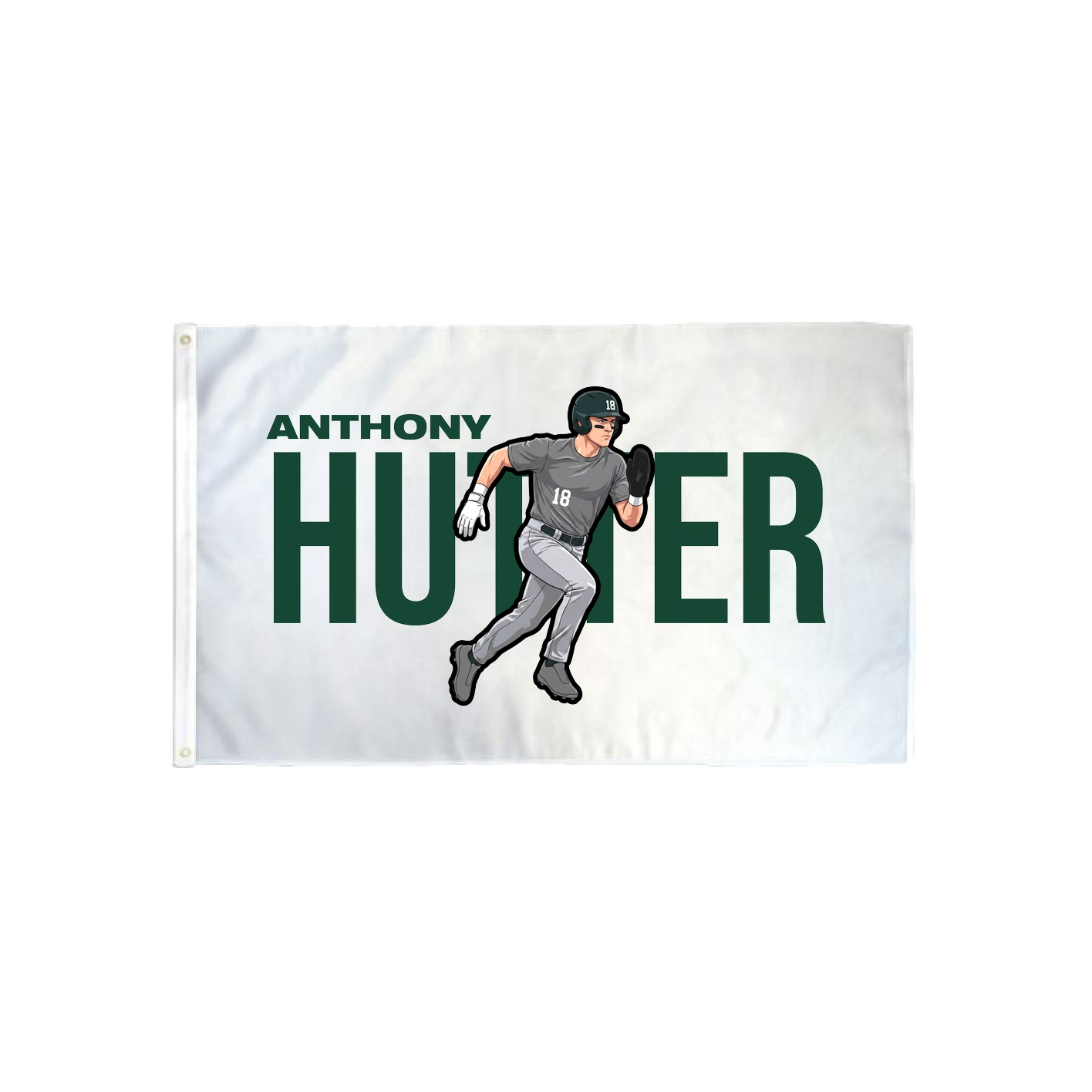 3x5 Flag — Player Name in Classic
