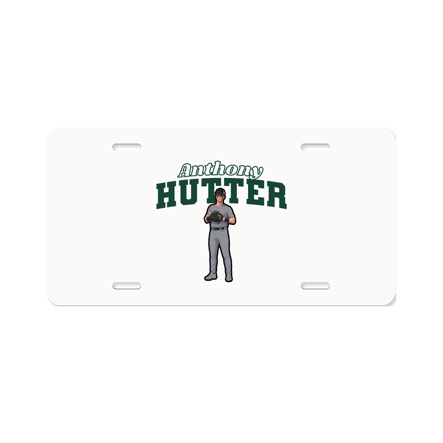 License Plate — Name Arch in Classic