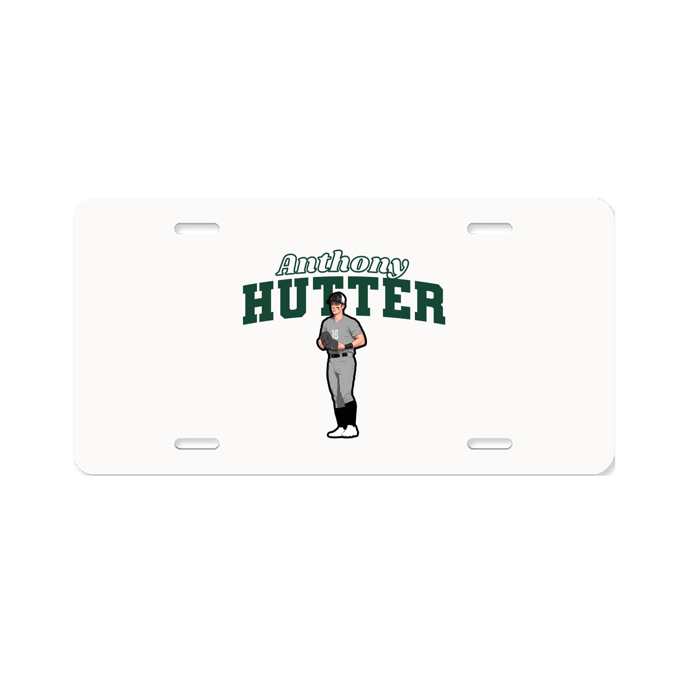 License Plate — Name Arch in Classic