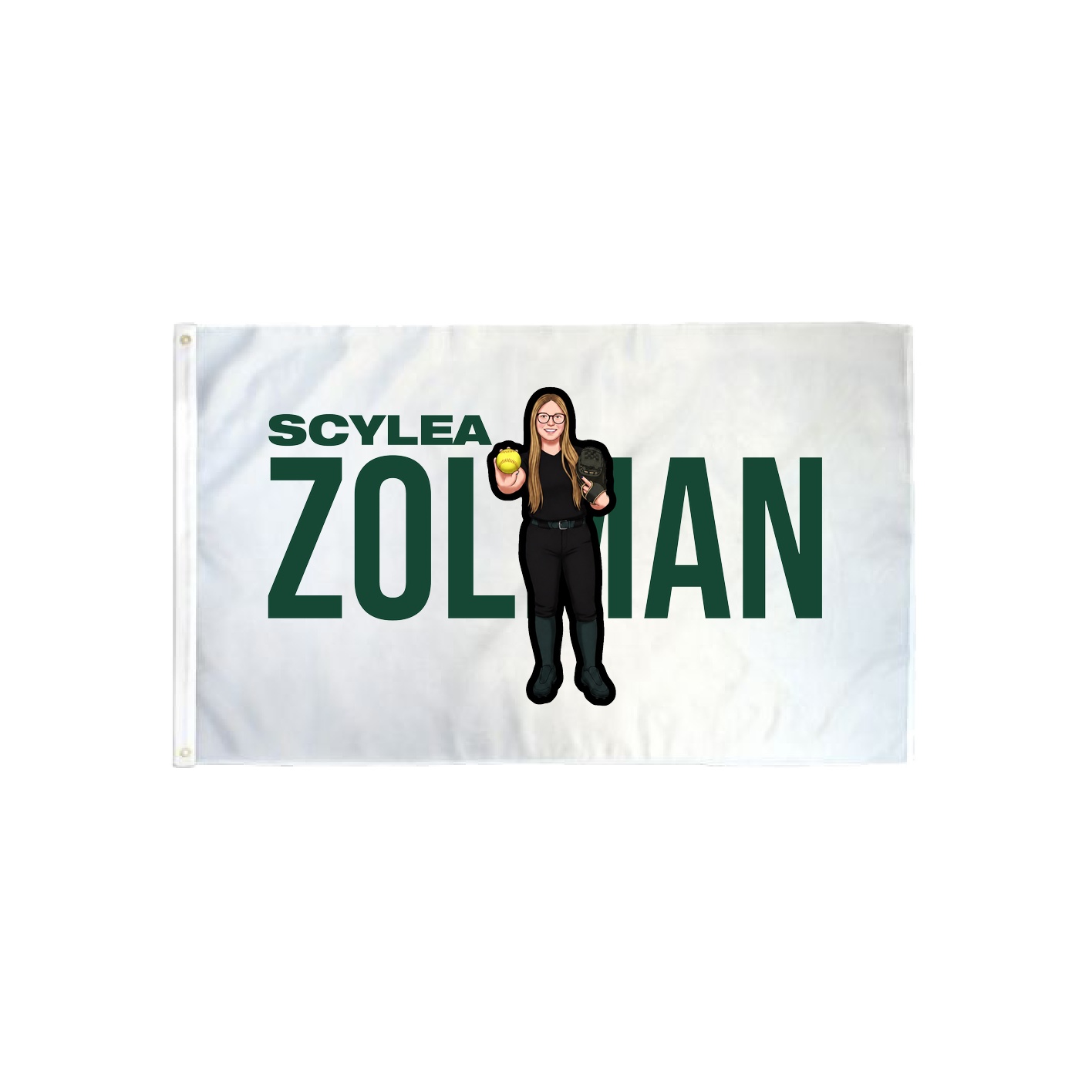 3x5 Flag — Player Name in Classic