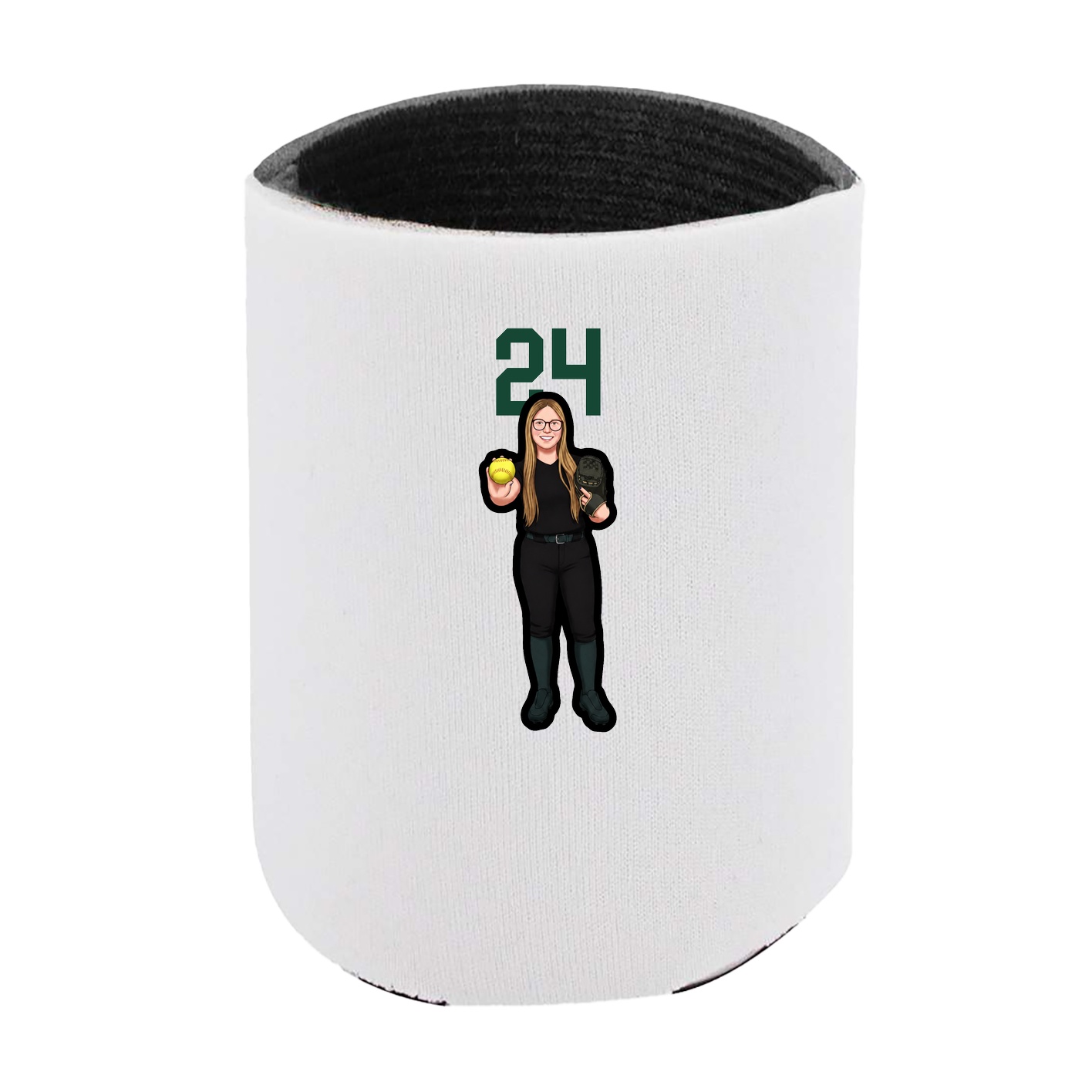 Can Holder — Number Top in White