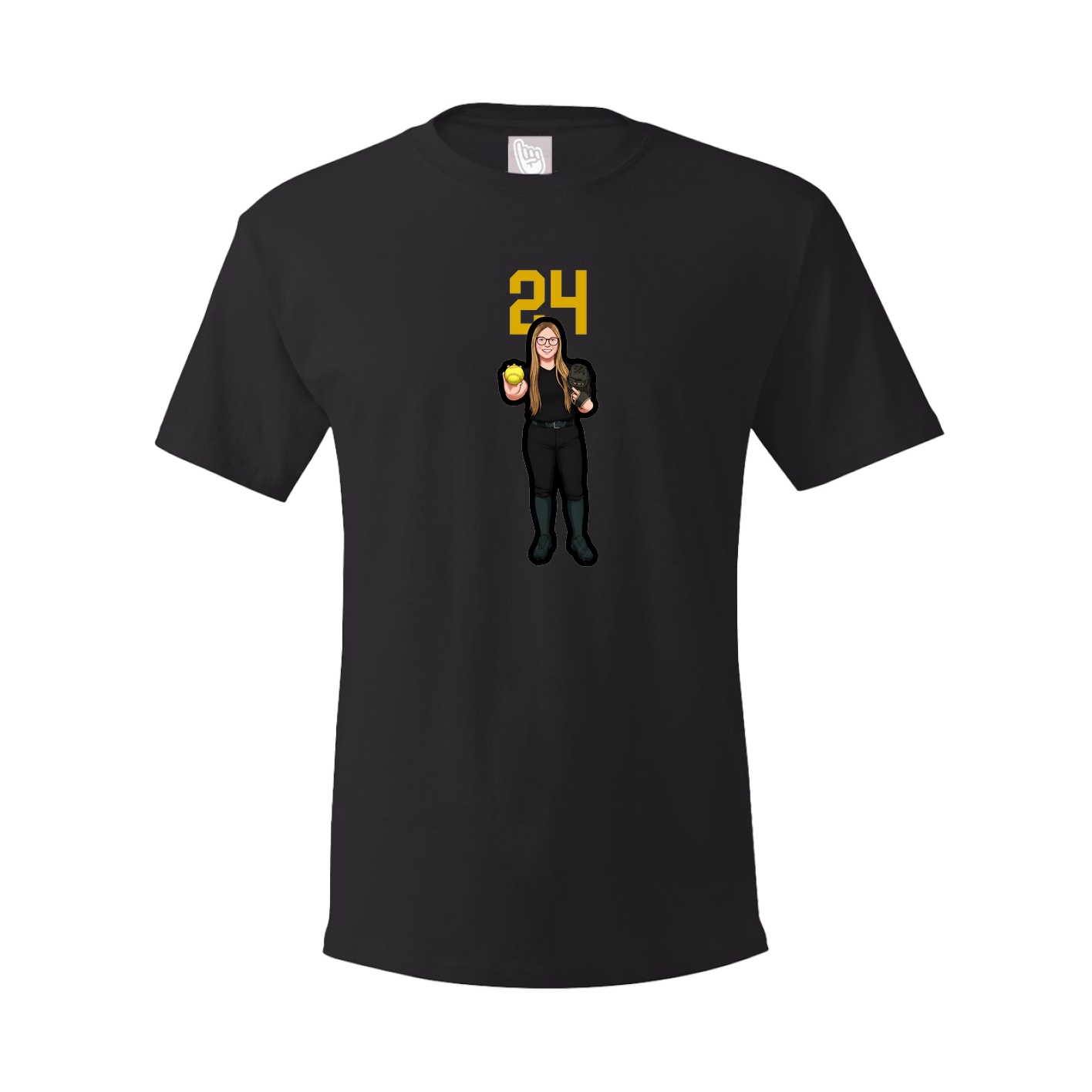 Tee — Number Top in Black