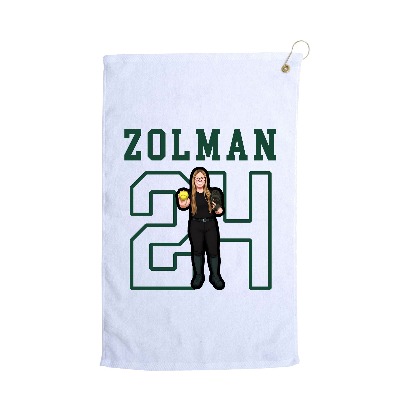 Golf Towel — Shirsey in White