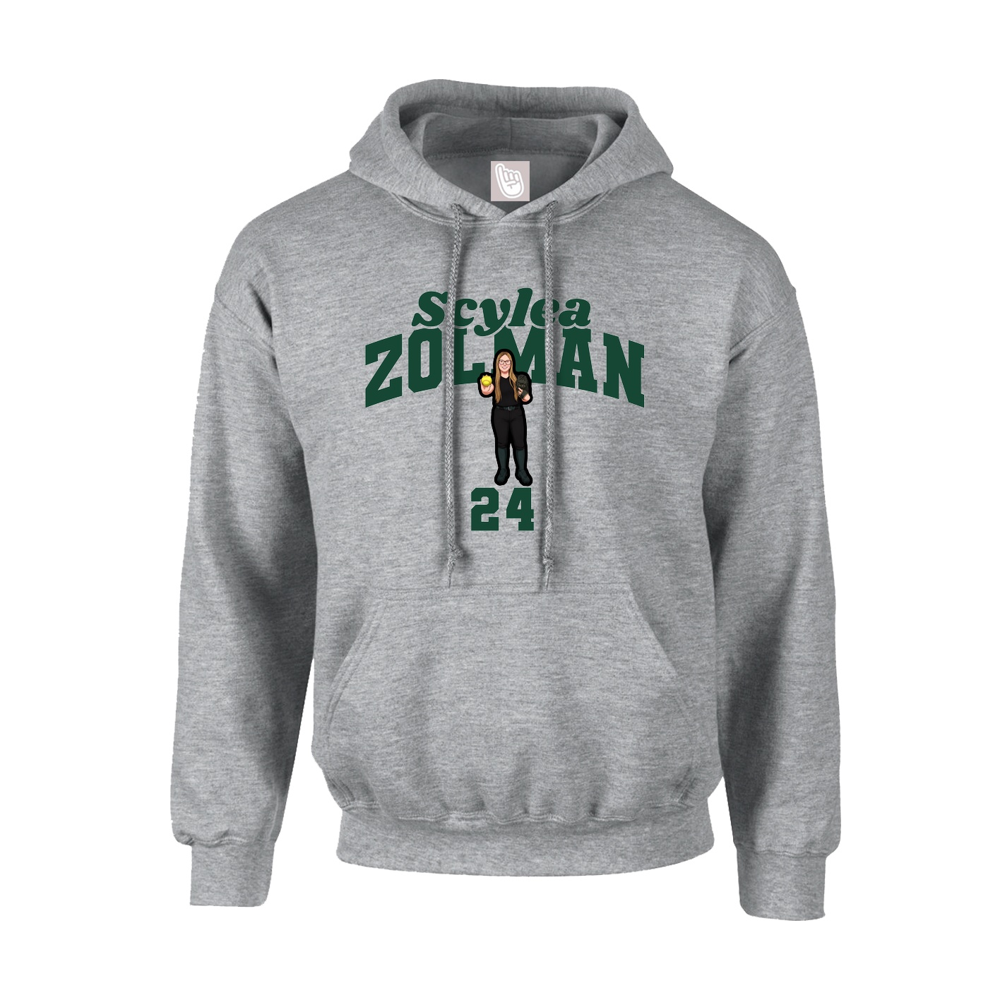 Hoodie — Signature Arch in Grey