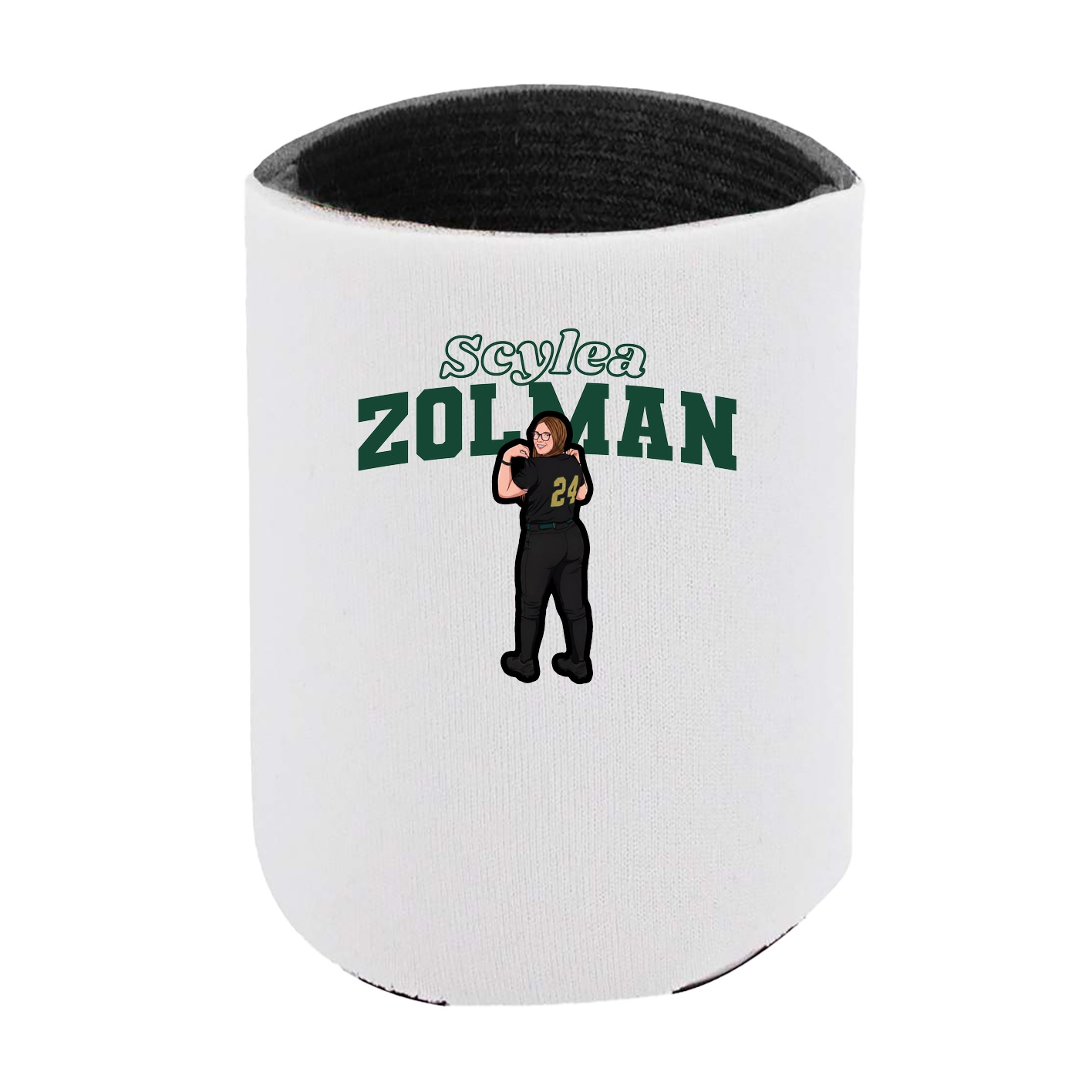 Can Holder — Name Arch in White