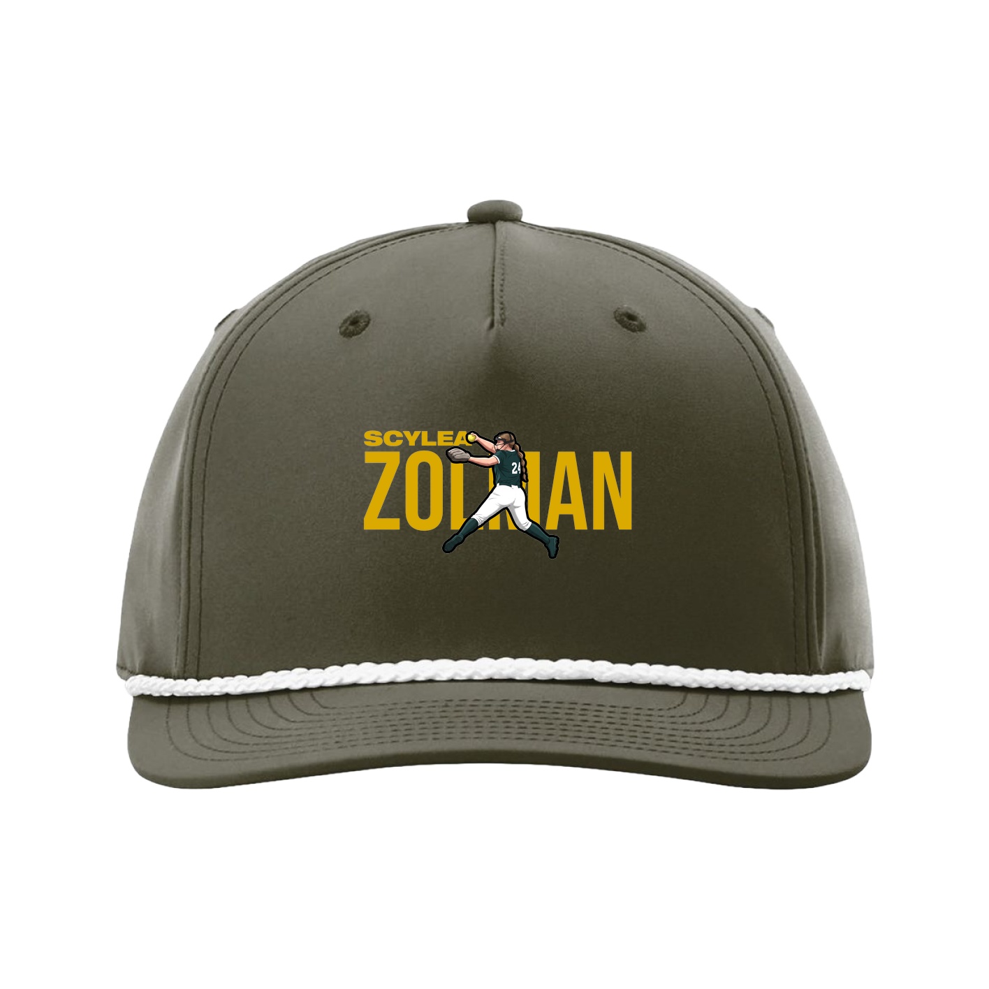 Five-Panel Classic Rope Cap — Player Name in Green
