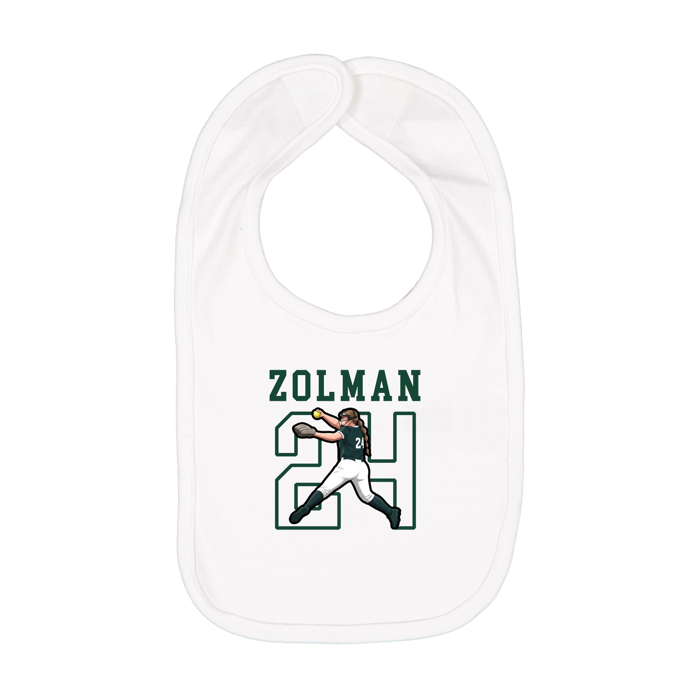 Infant Bib — Shirsey in White