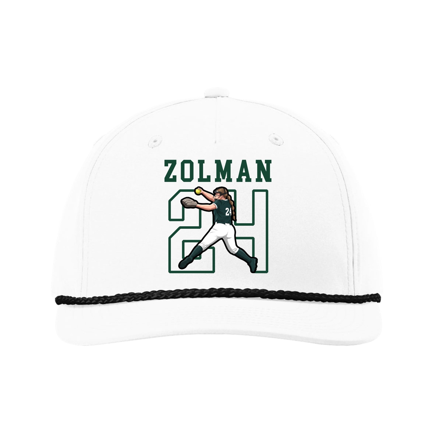 Five-Panel Classic Rope Cap — Shirsey in White