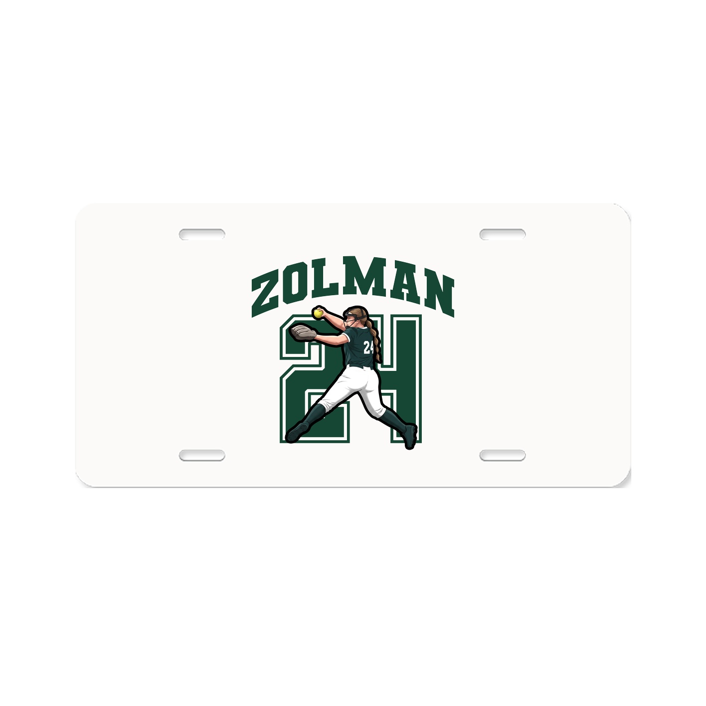 License Plate — Number in Classic